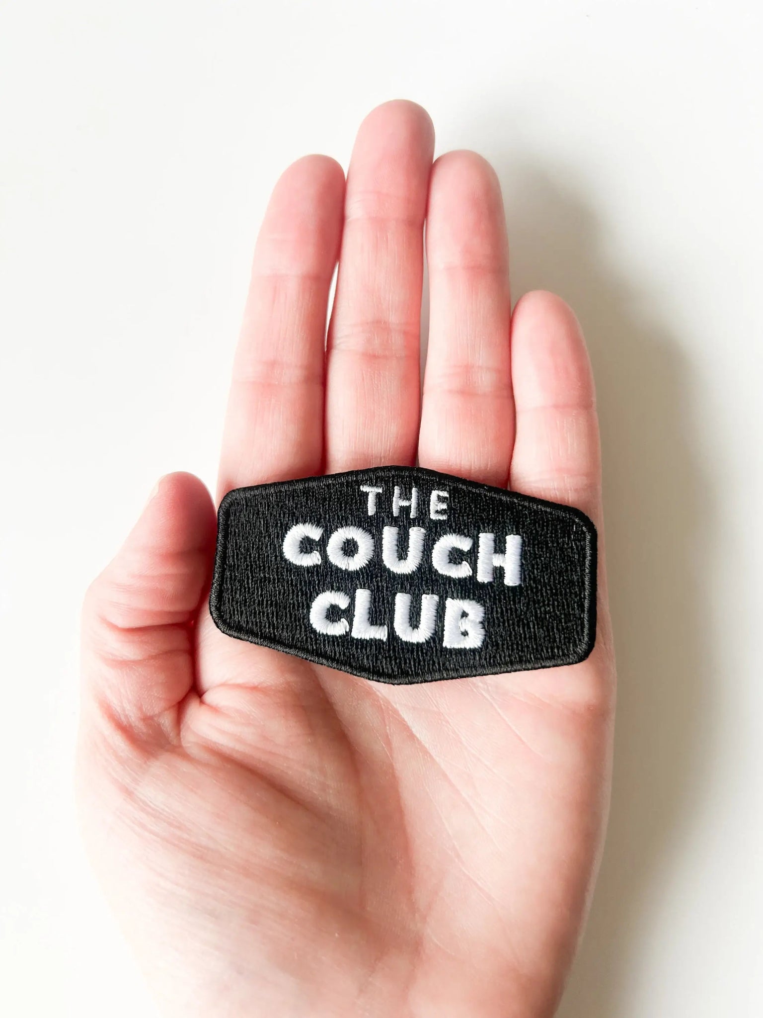 "The Couch Club" Embroidered Iron - On Patch for Homebodies - Wander Together Outfitters