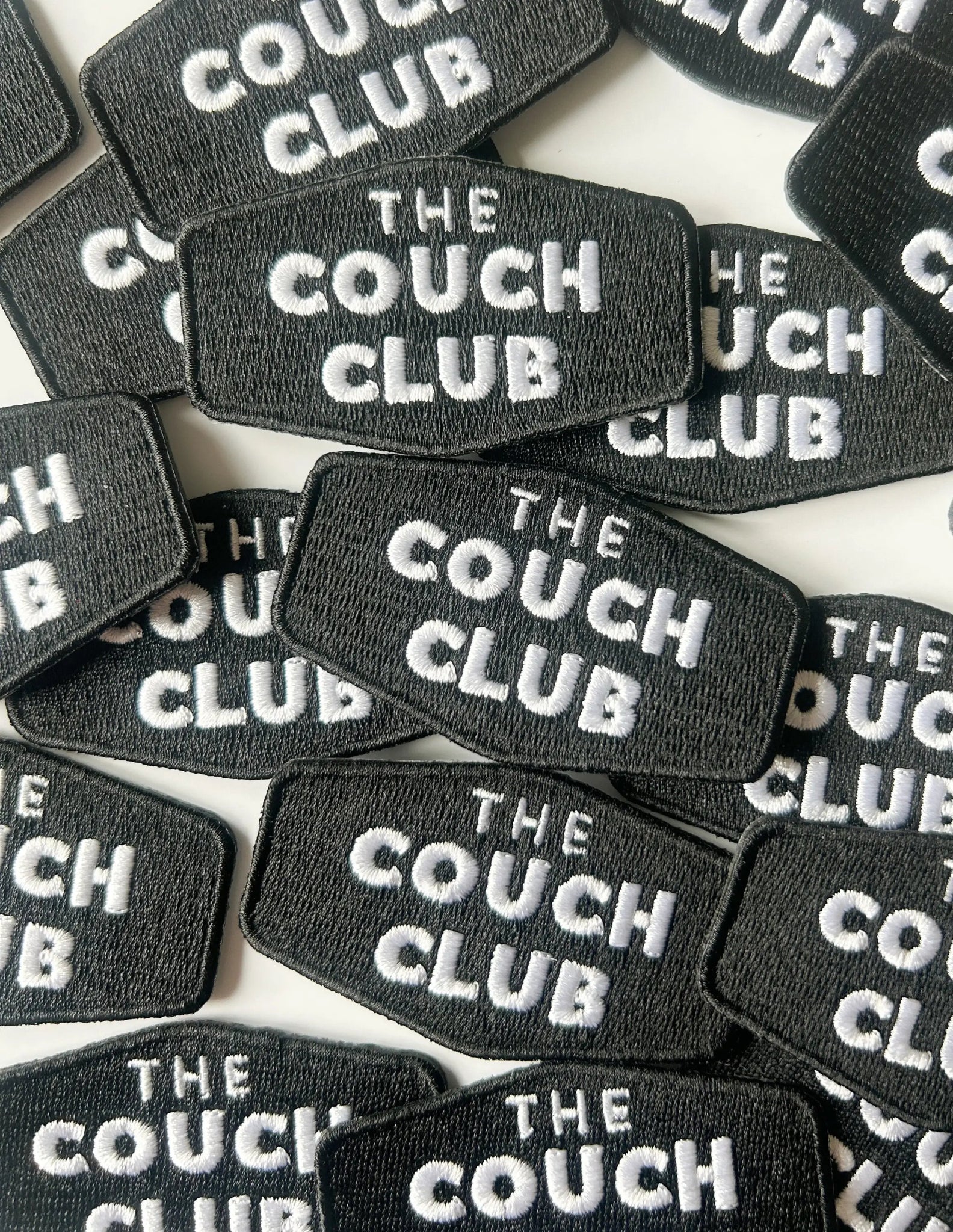 "The Couch Club" Embroidered Iron - On Patch for Homebodies - Wander Together Outfitters