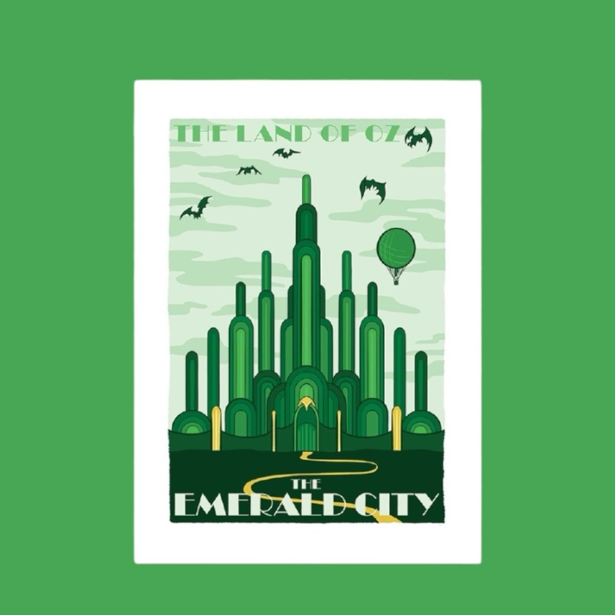 "The Emerald City" Fictional Travel Vinyl Sticker - Wander Together Outfitters