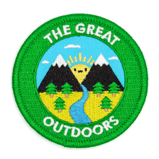 "The Great Outdoors" Embroidered Iron - On Patch - Wander Together Outfitters