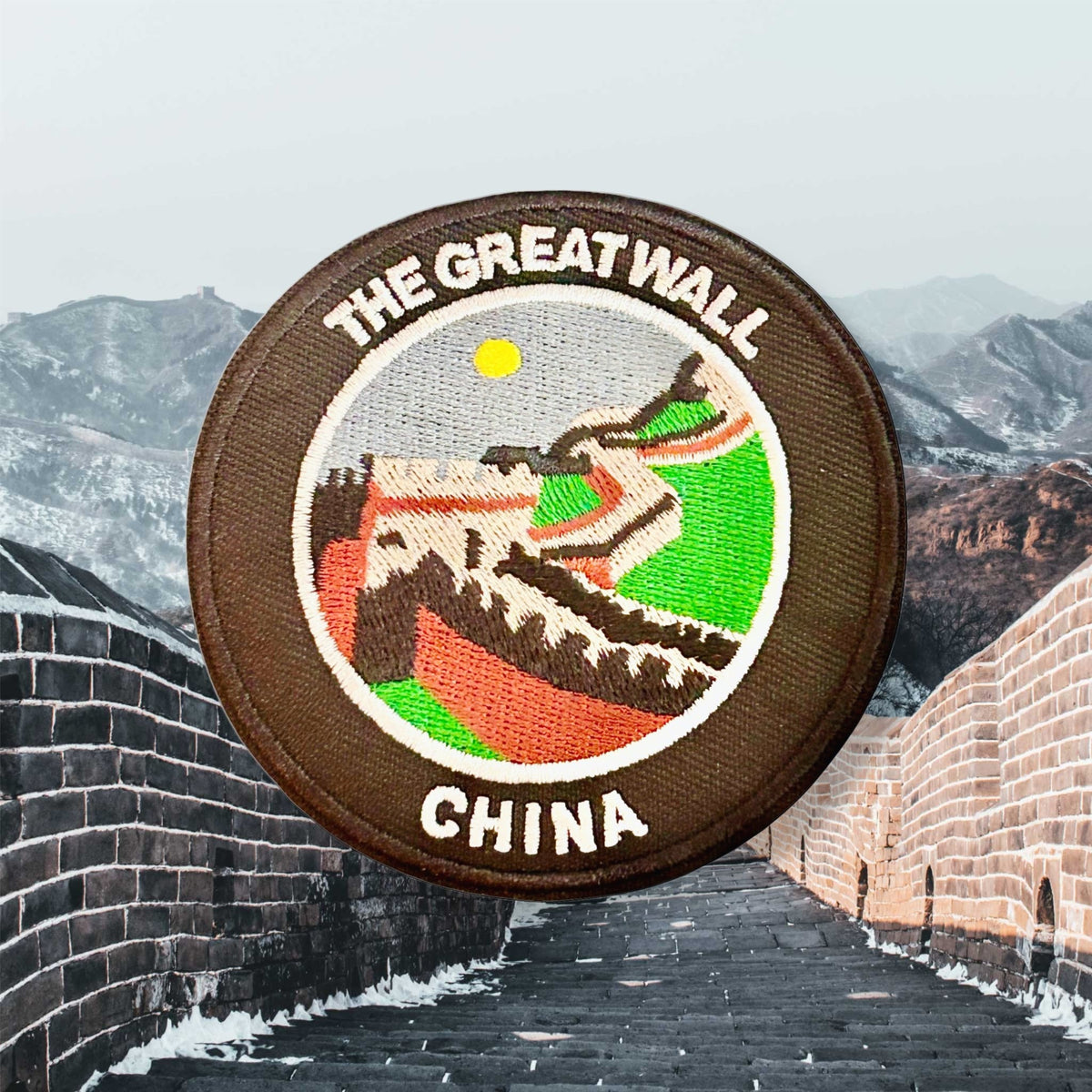 The Great Wall Of China Iron On Patch - Wander Together Outfitters