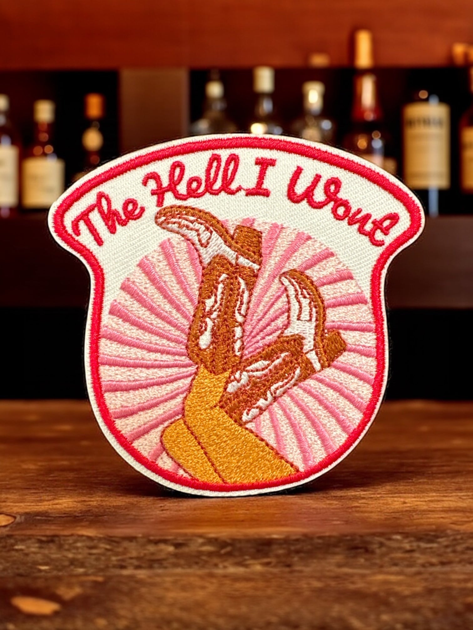 “The Hell I Won’t” Embroidered Iron On Cowgirl Patch (SALE) - Wander Together Outfitters