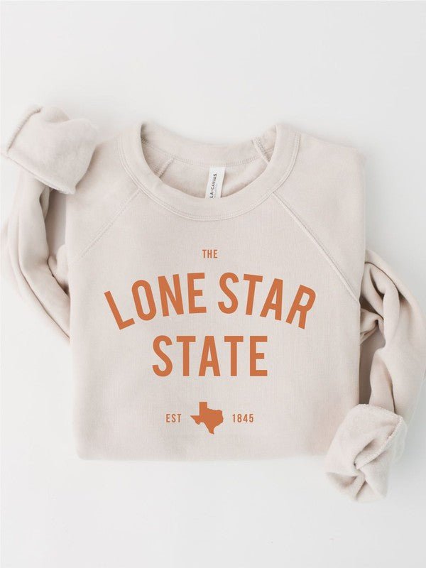 “The Lone Star State” Texas Crewneck Sweatshirt - Plus Sizes - Wander Together Outfitters