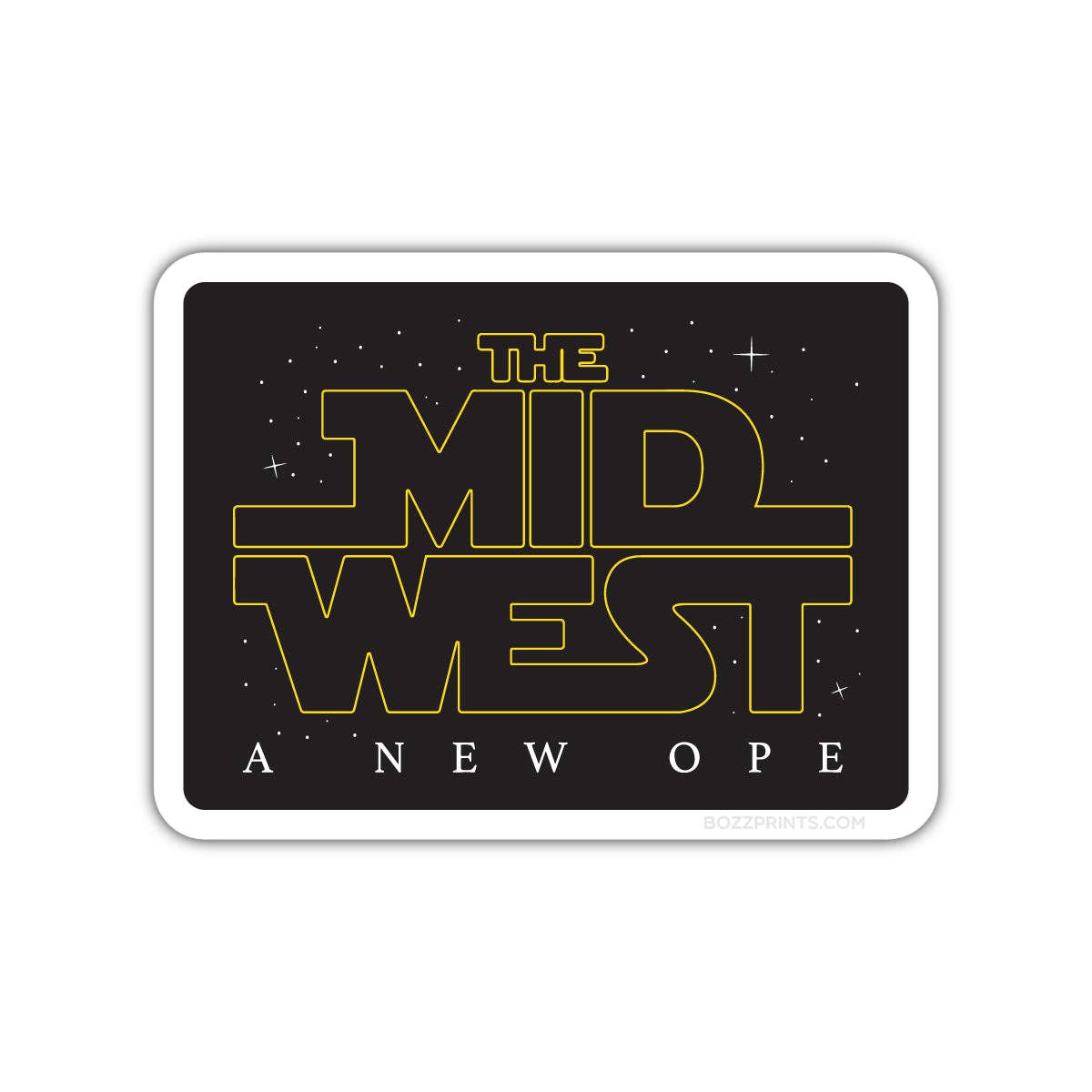 "The Midwest A New Ope" Vinyl Sticker - Wander Together Outfitters