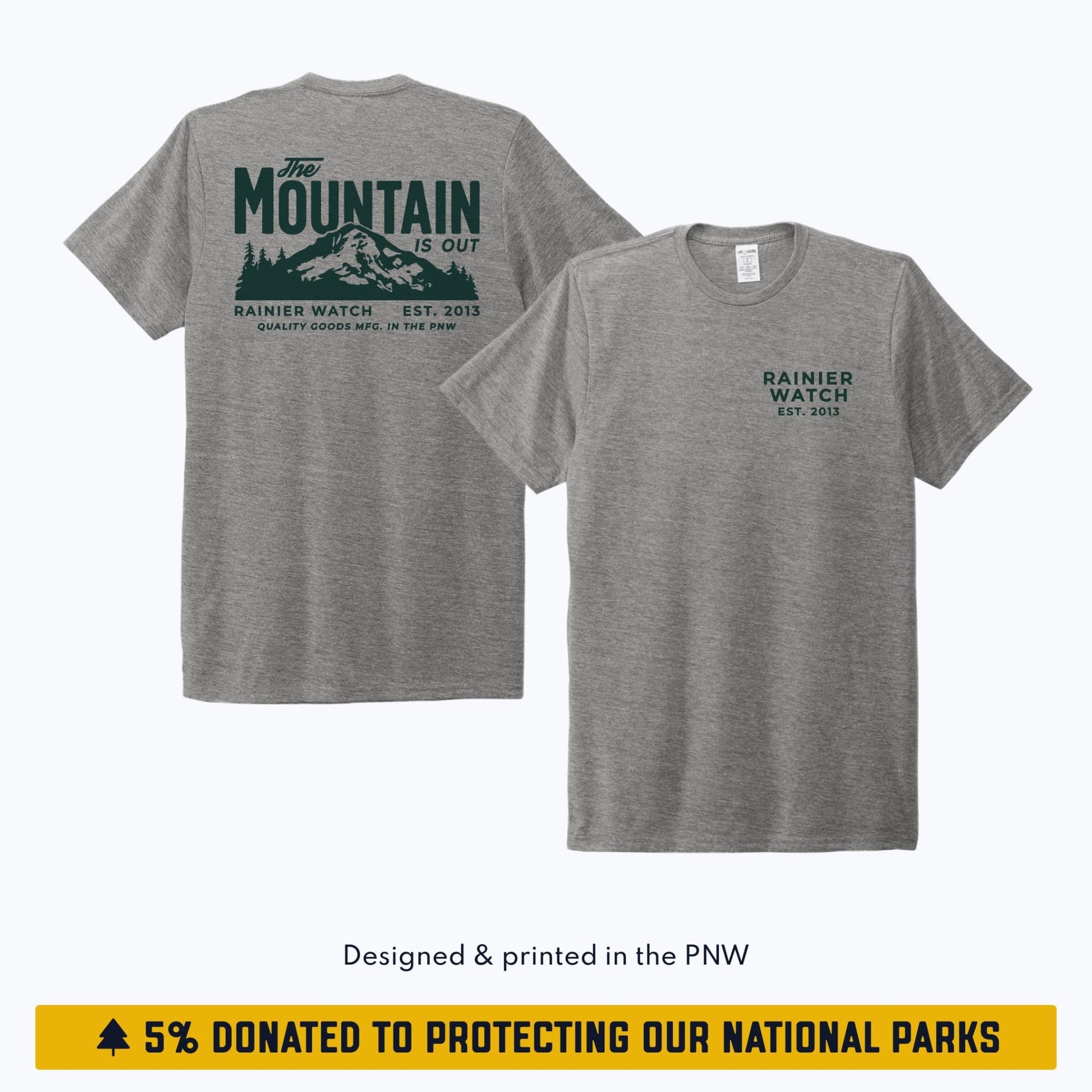 "The Mountain Is Out" Eco Tee - Unisex - Wander Together Outfitters