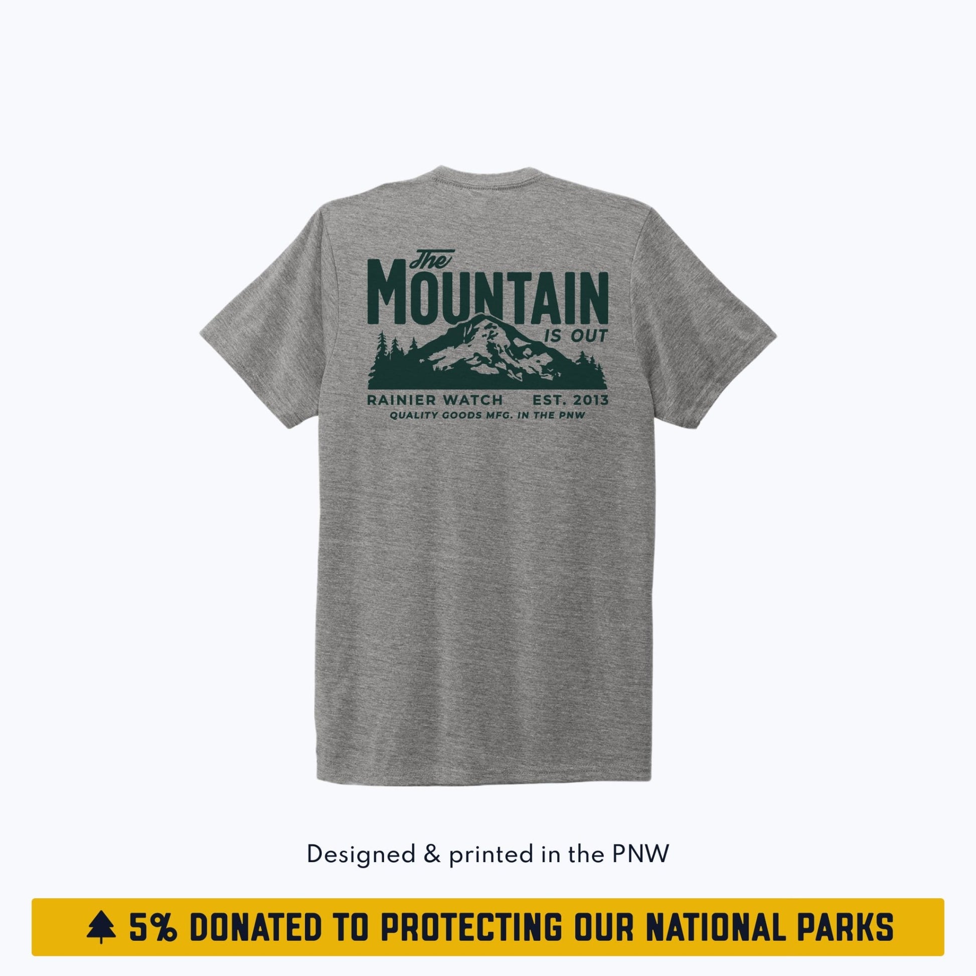 "The Mountain Is Out" Eco Tee - Unisex - Wander Together Outfitters