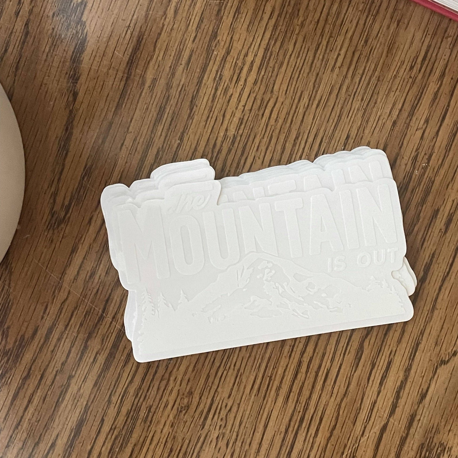 "The Mountain Is Out" Mount Rainier Clear White Sticker or Car Decal - Wander Together Outfitters