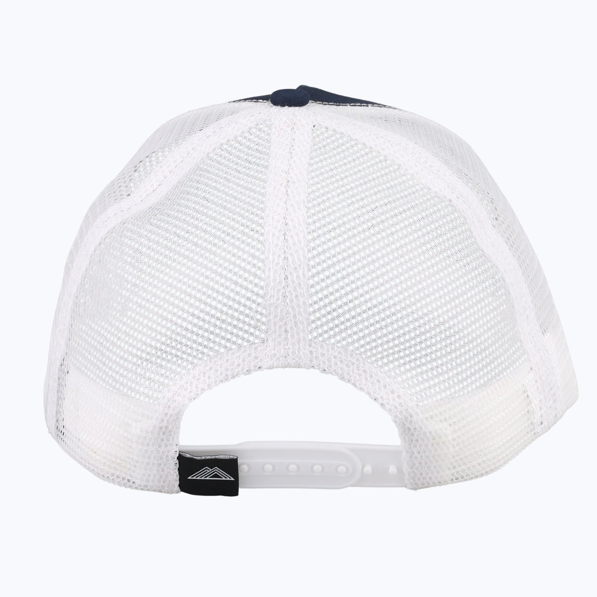 "The Mountain Is Out" Rope Trucker Snapback Cap - Navy/White - Wander Together Outfitters