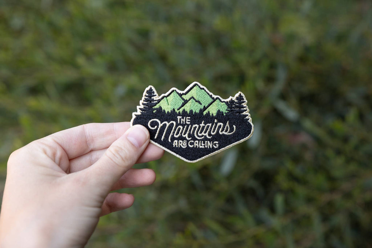 "The Mountains Are Calling" Iron On Patch - Wander Together Outfitters