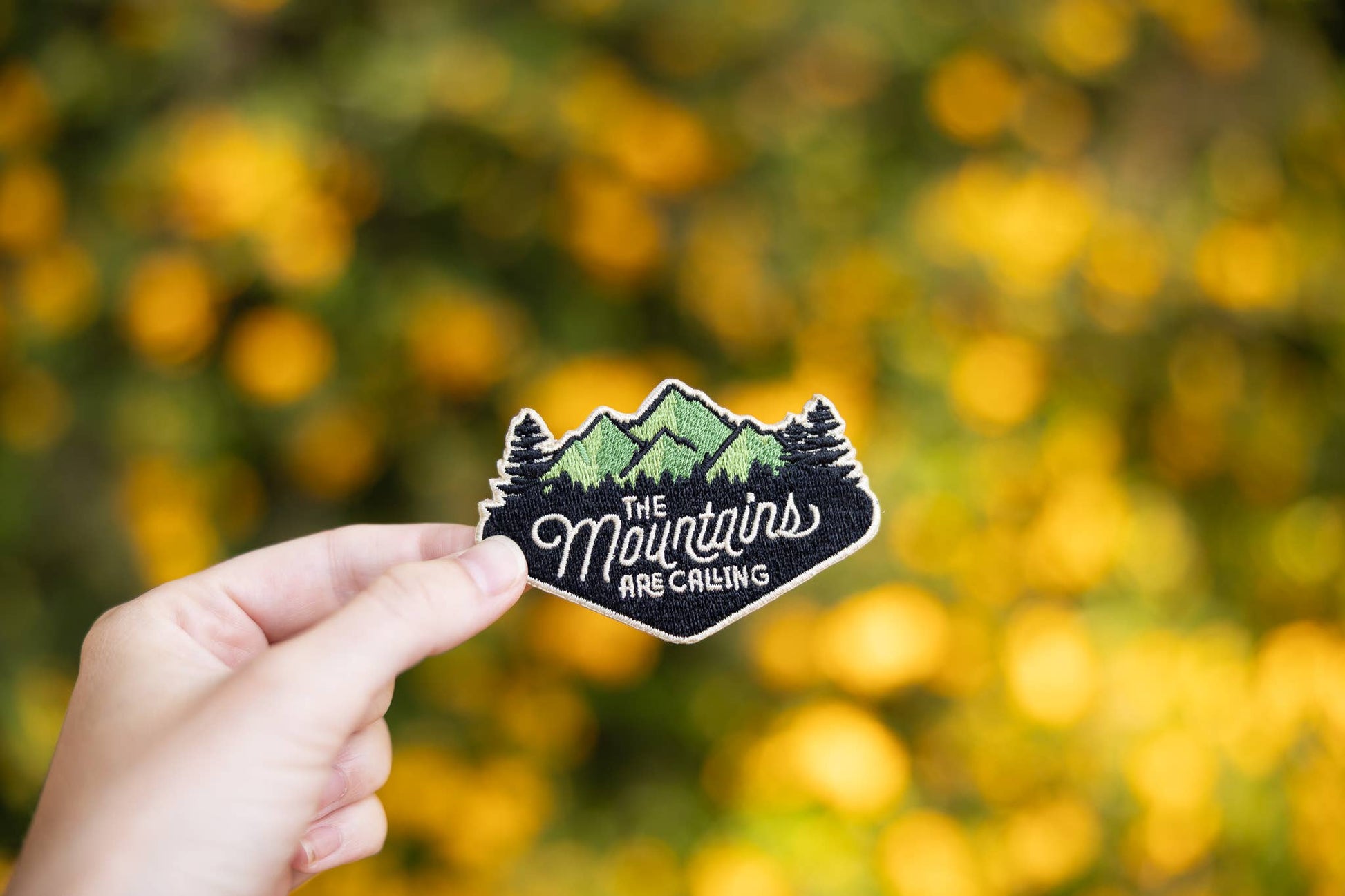 "The Mountains Are Calling" Iron On Patch - Wander Together Outfitters