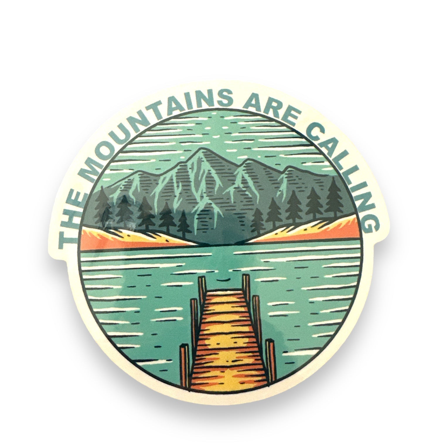 "The Mountains Are Calling" Vinyl Sticker Decal - Wander Together Outfitters
