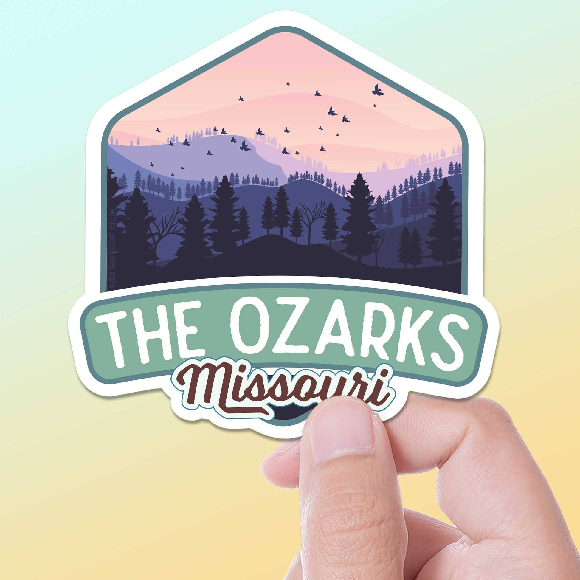 "The Ozarks" Arkansas Ozarks Vinyl Sticker - Wander Together Outfitters
