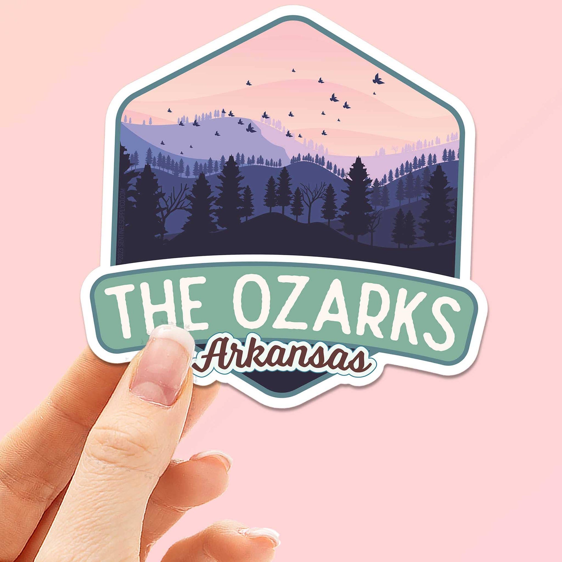"The Ozarks" Arkansas Ozarks Vinyl Sticker - Wander Together Outfitters