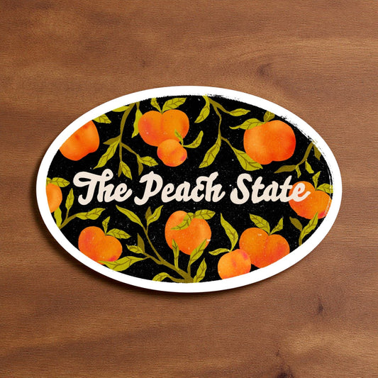 "The Peach State" Georgia Sticker - Wander Together Outfitters