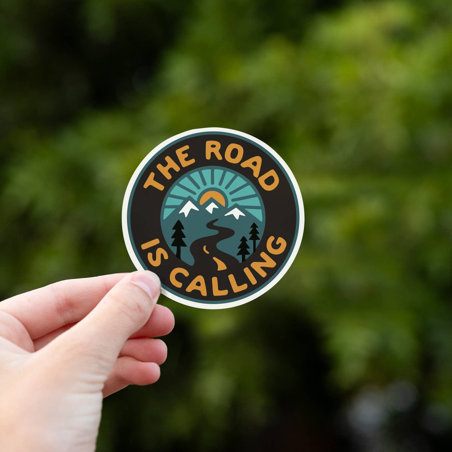 "The Road is Calling" Vinyl Sticker - Wander Together Outfitters