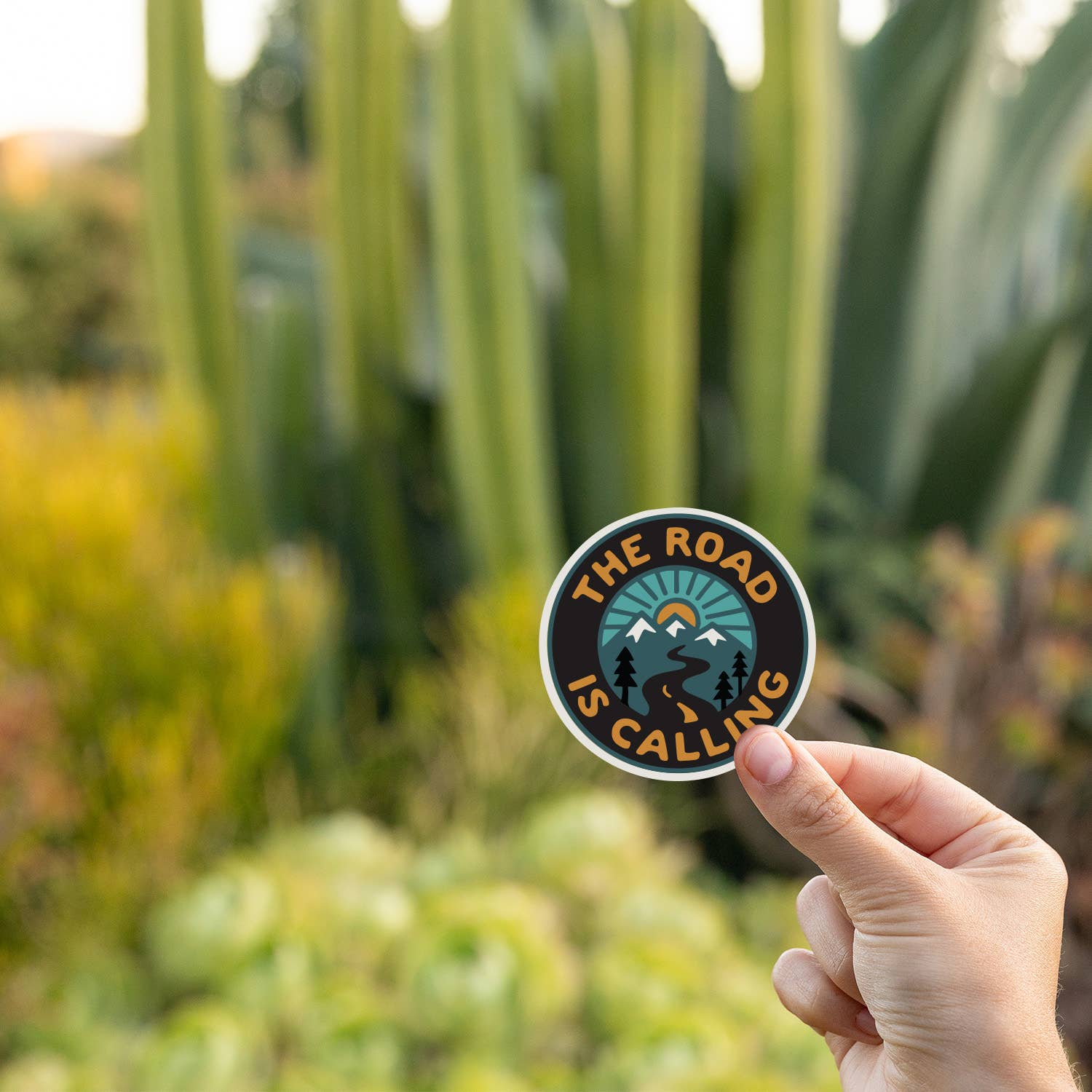 "The Road is Calling" Vinyl Sticker - Wander Together Outfitters