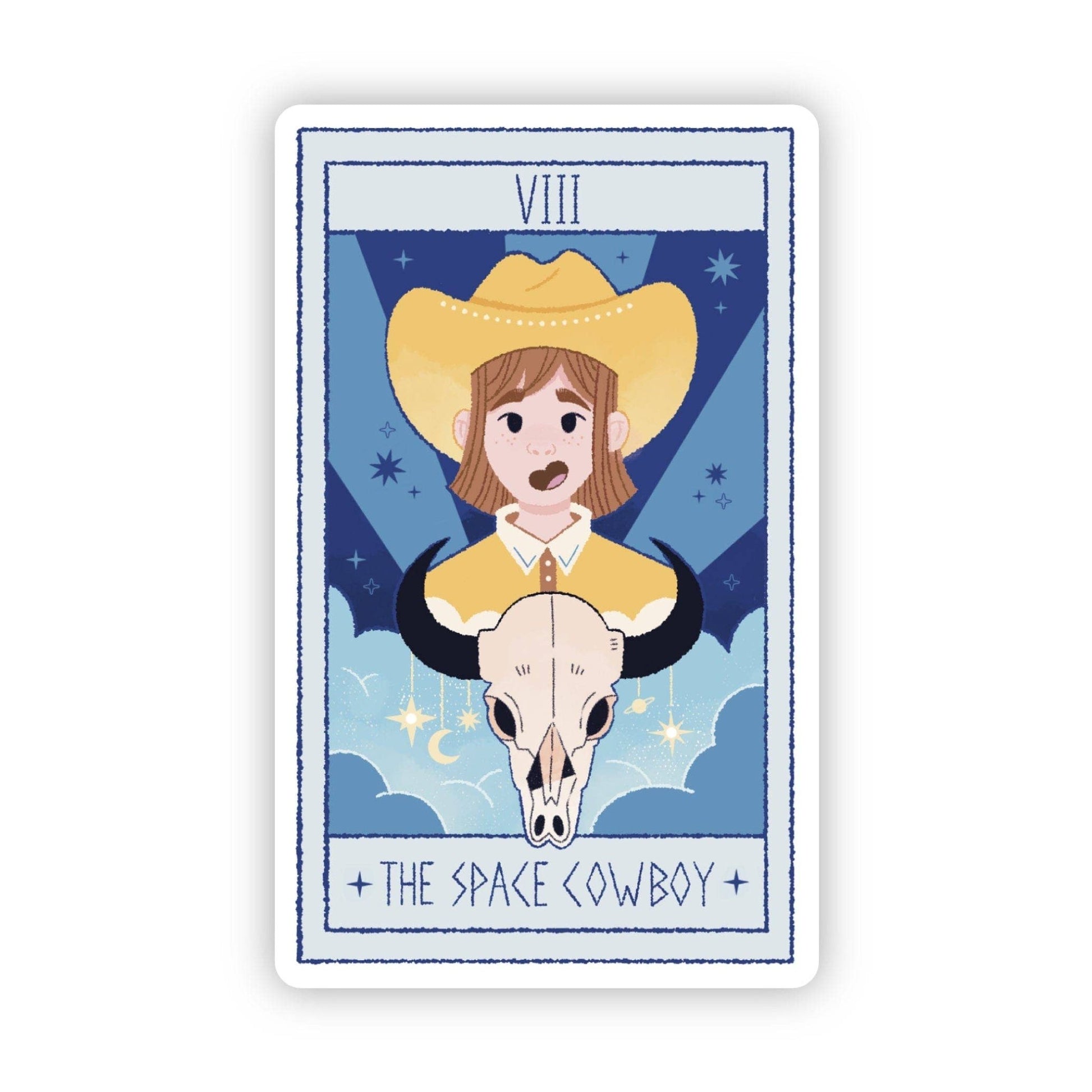 "The Space Cowboy" Tarot Card Sticker (Wild West) - Wander Together Outfitters