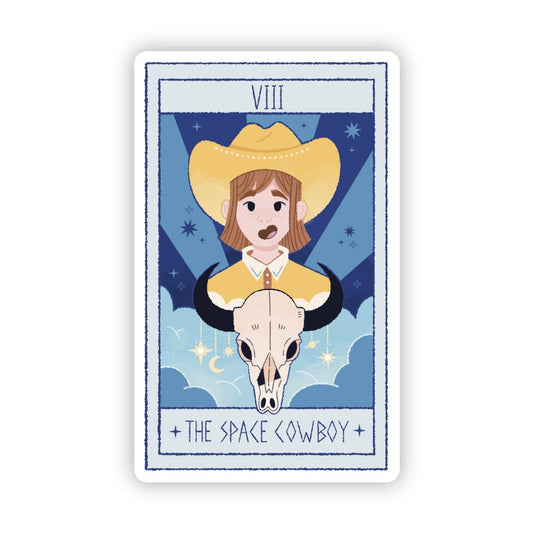 "The Space Cowboy" Tarot Card Sticker (Wild West) - Wander Together Outfitters