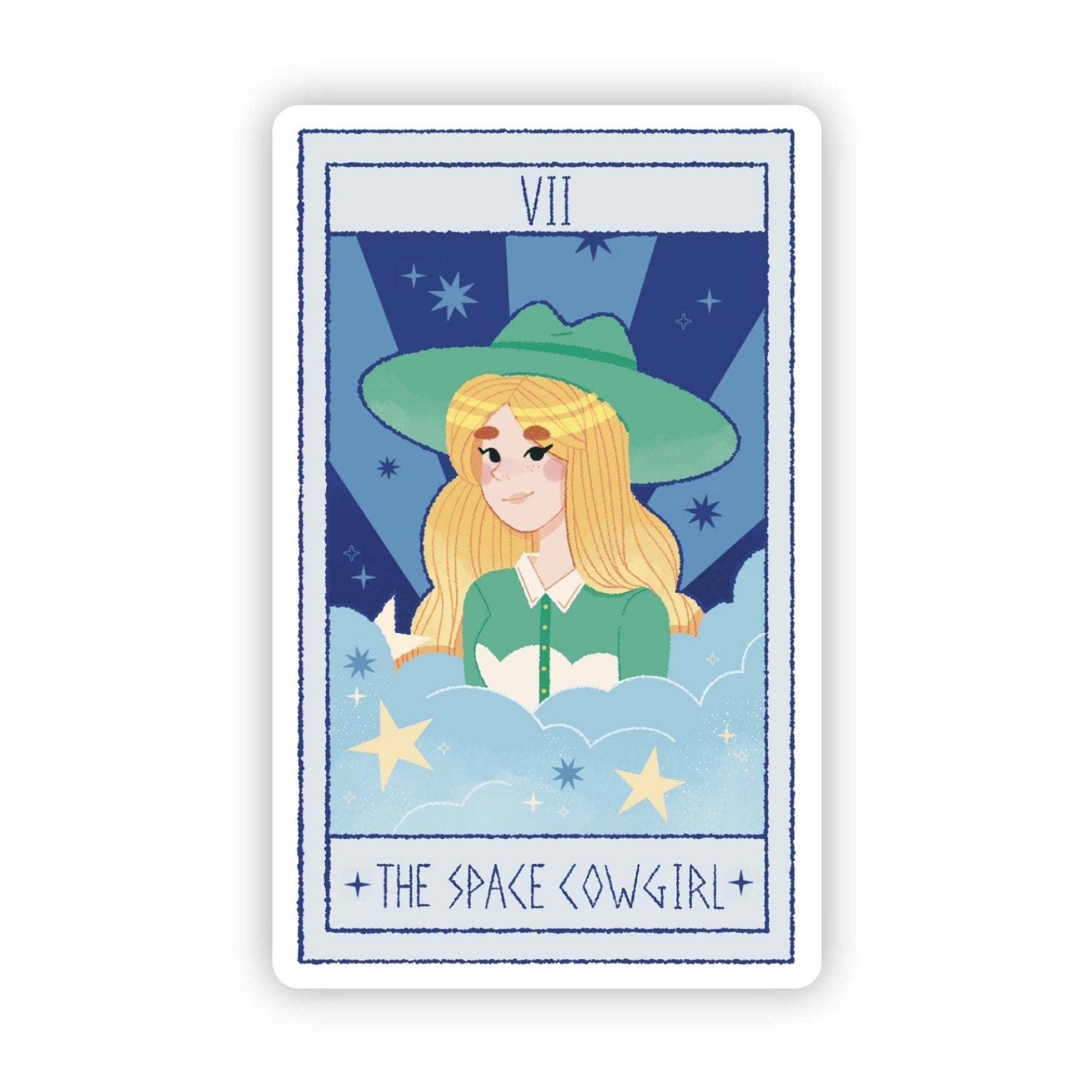 "The Space Cowgirl" Tarot Card Sticker (Wild West) - Wander Together Outfitters