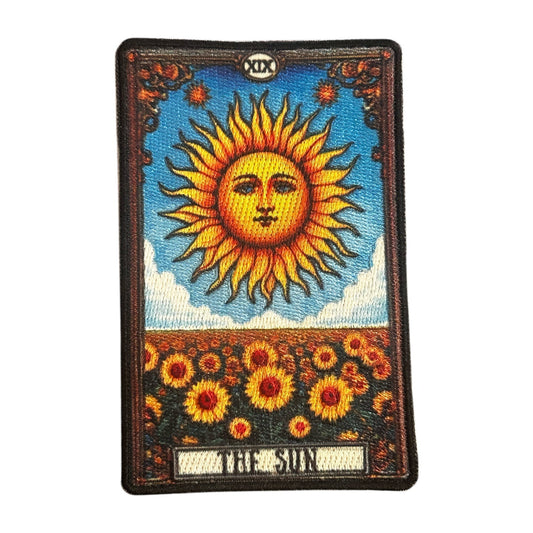 The Sun Sunflower Tarot Iron On Patch - Wander Together Outfitters