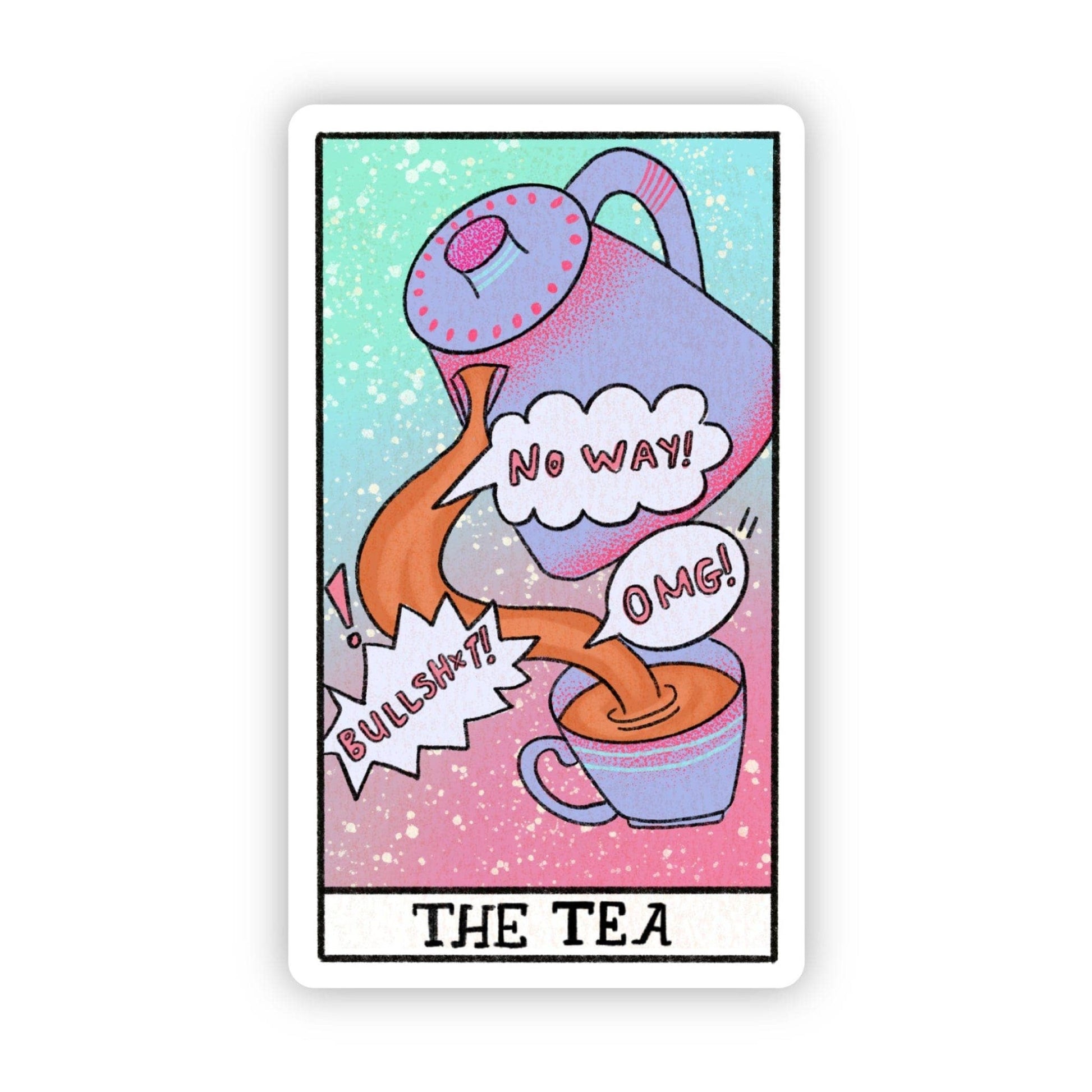 "The Tea" Tarot Card Sticker - Wander Together Outfitters
