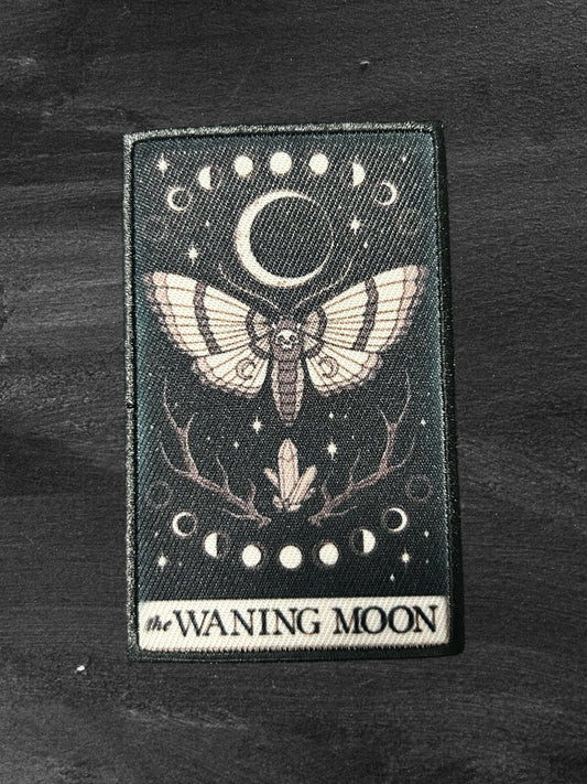 The Waning Moon Tarot Iron On Patch - Wander Together Outfitters