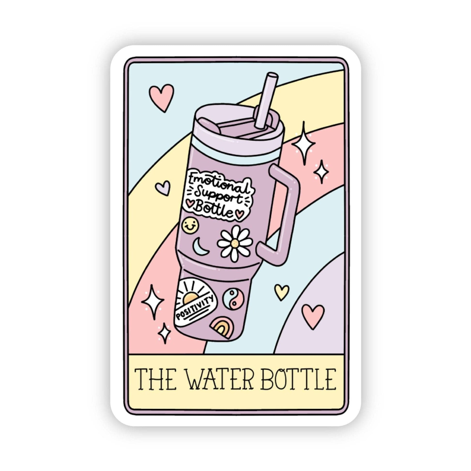 "The Water Bottle" Tarot Card Sticker - Wander Together Outfitters