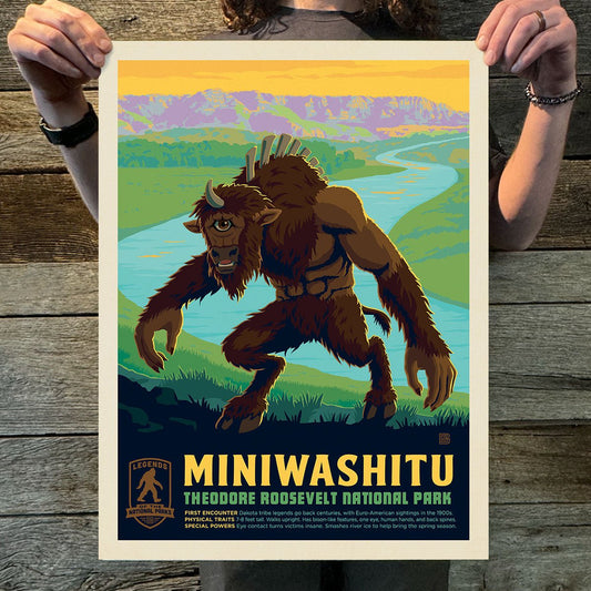 Theodore Roosevelt National Park: Miniwashitu (Legends & Monsters) Art Print - Wander Together Outfitters