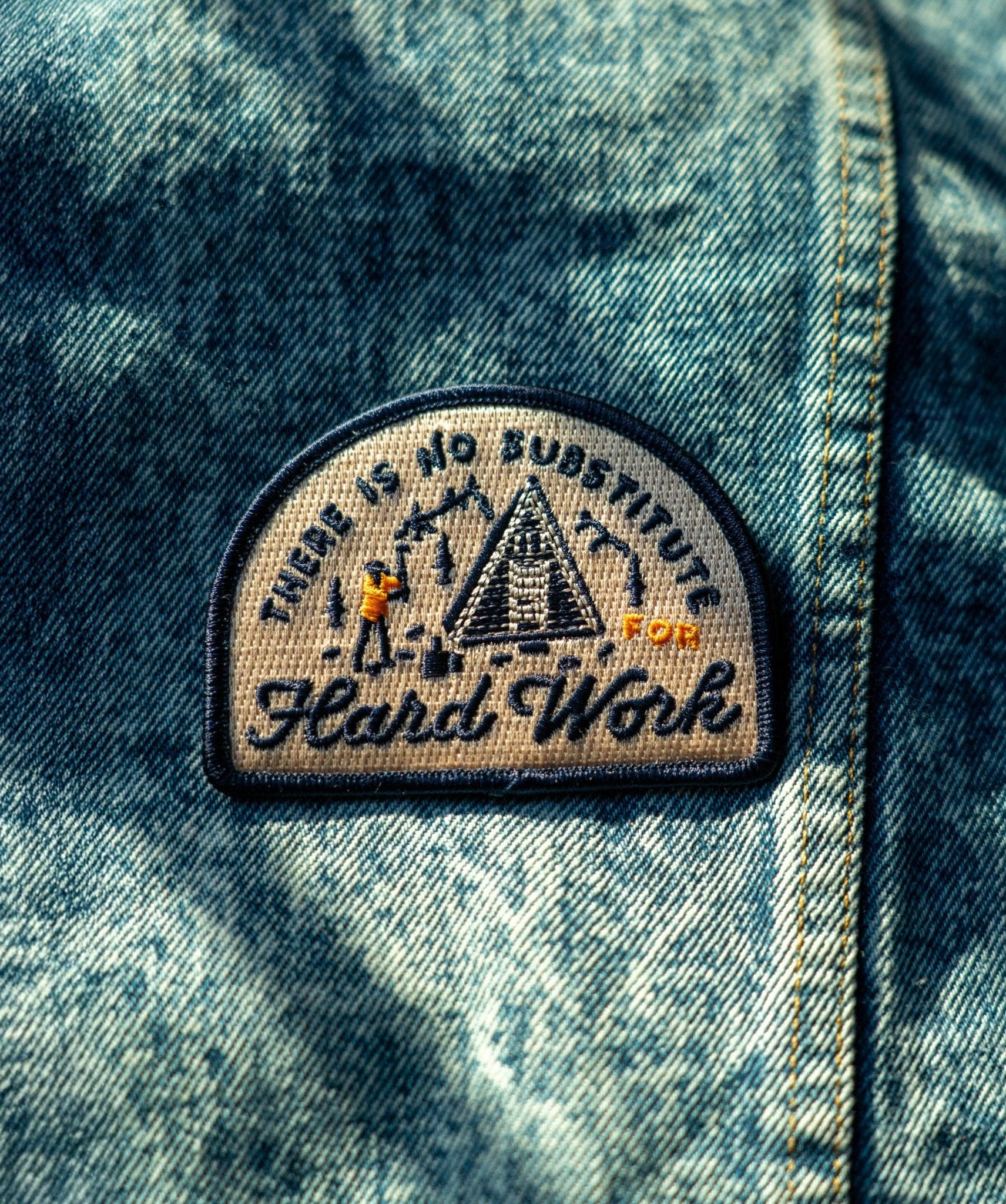 "There is No Substitute for Hard Work" Embroidered Patch - Wander Together Outfitters