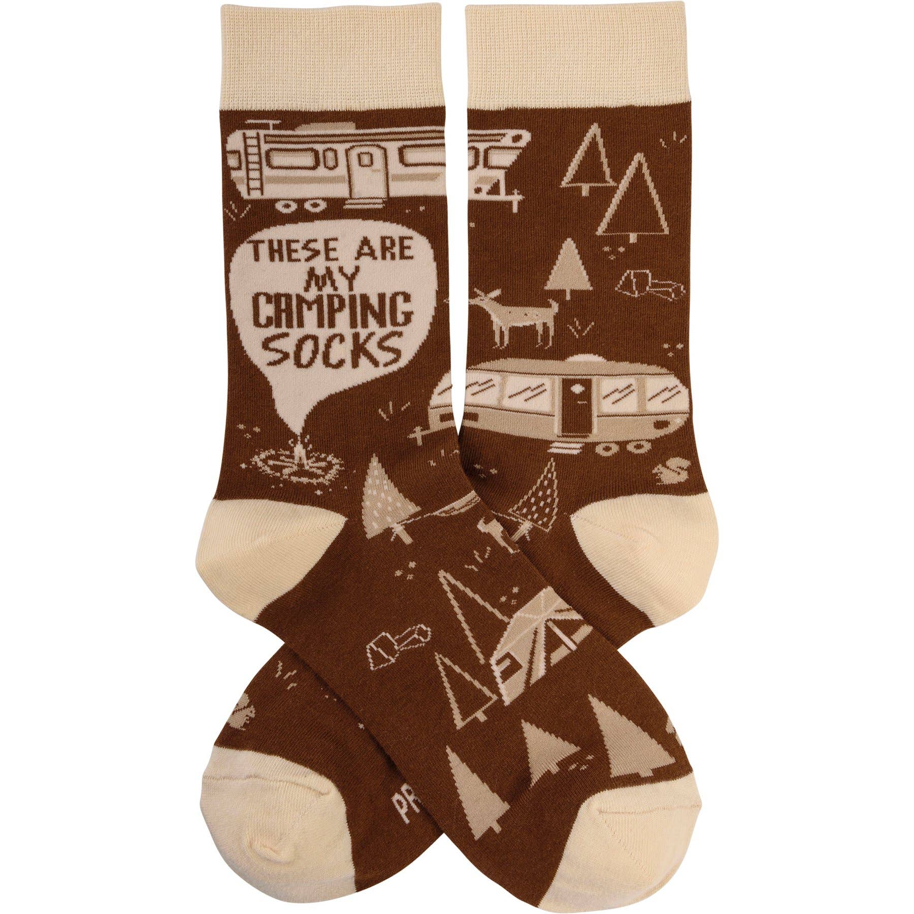 “These Are My Camping Socks” Unisex Socks - Wander Together Outfitters