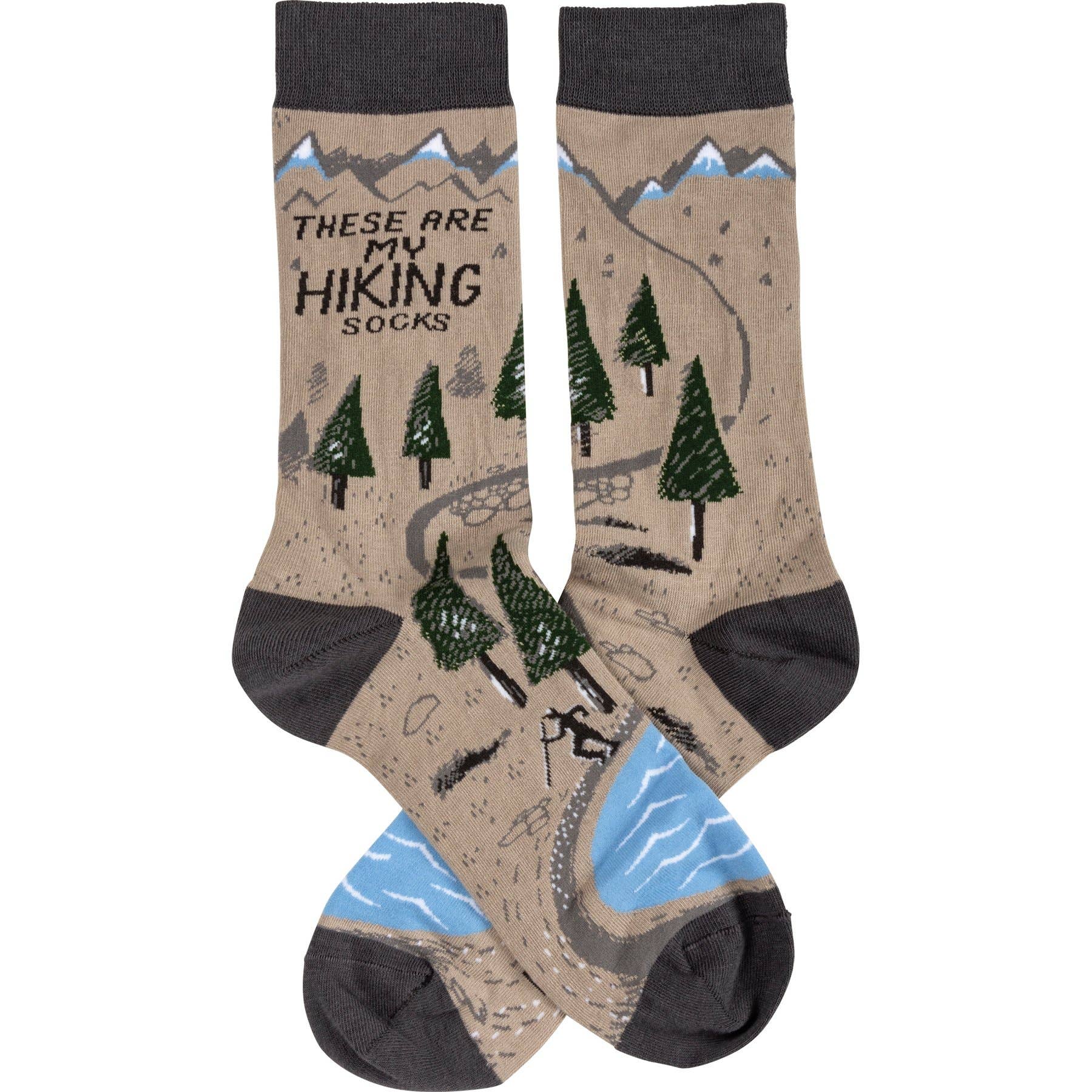 “These Are My Hiking” Unisex Socks - Wander Together Outfitters