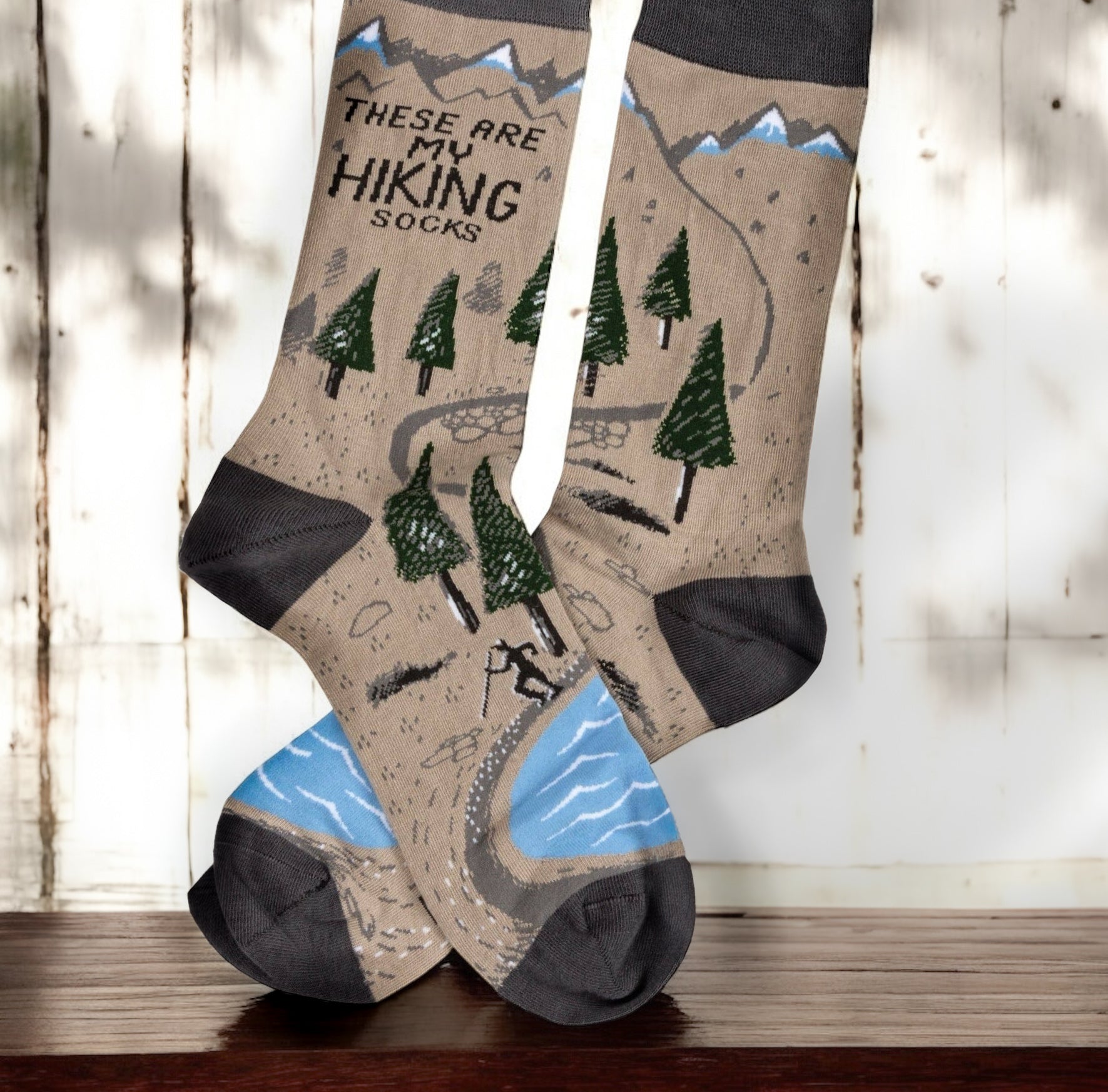 “These Are My Hiking” Unisex Socks - Wander Together Outfitters