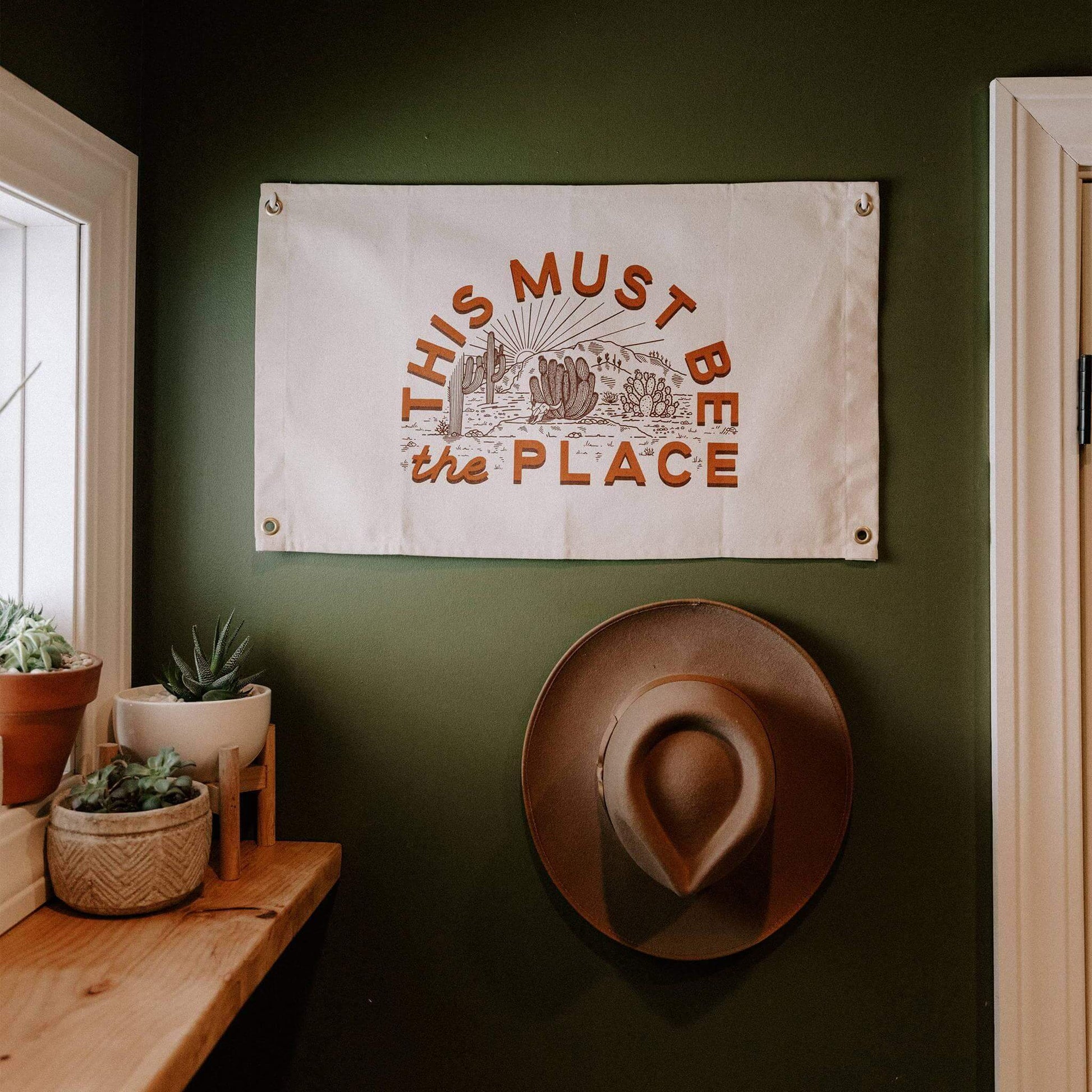 This Must Be The Place Canvas Flag - Wander Together Outfitters