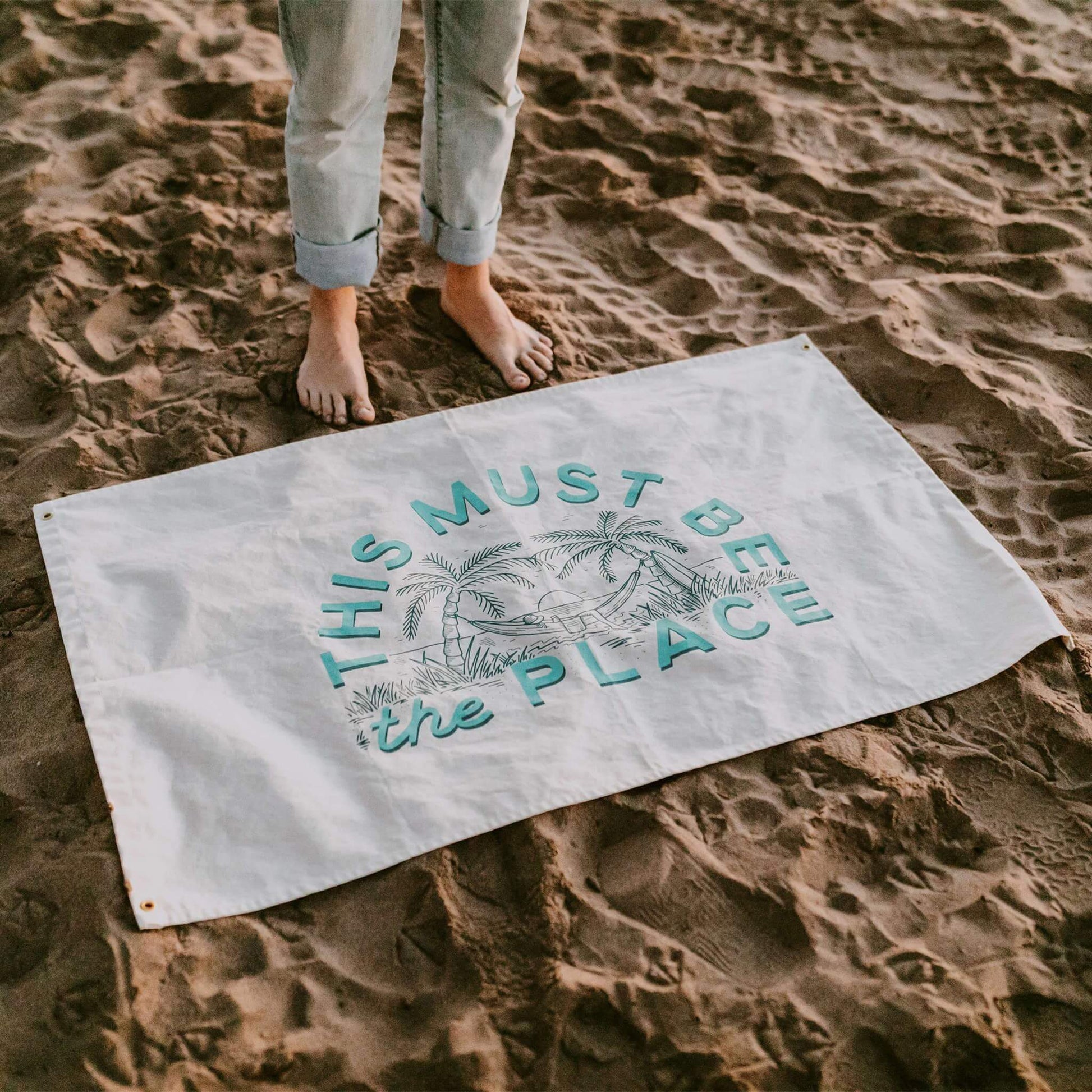 This Must Be The Place Canvas Flag - Wander Together Outfitters