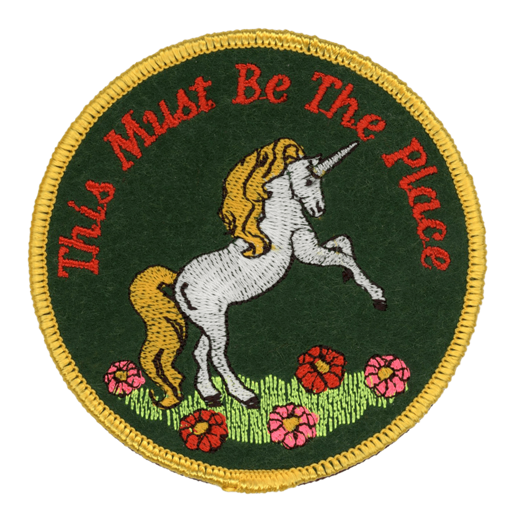 "This Must Be The Place" Unicorn Sew or Iron On Patch - Wander Together Outfitters
