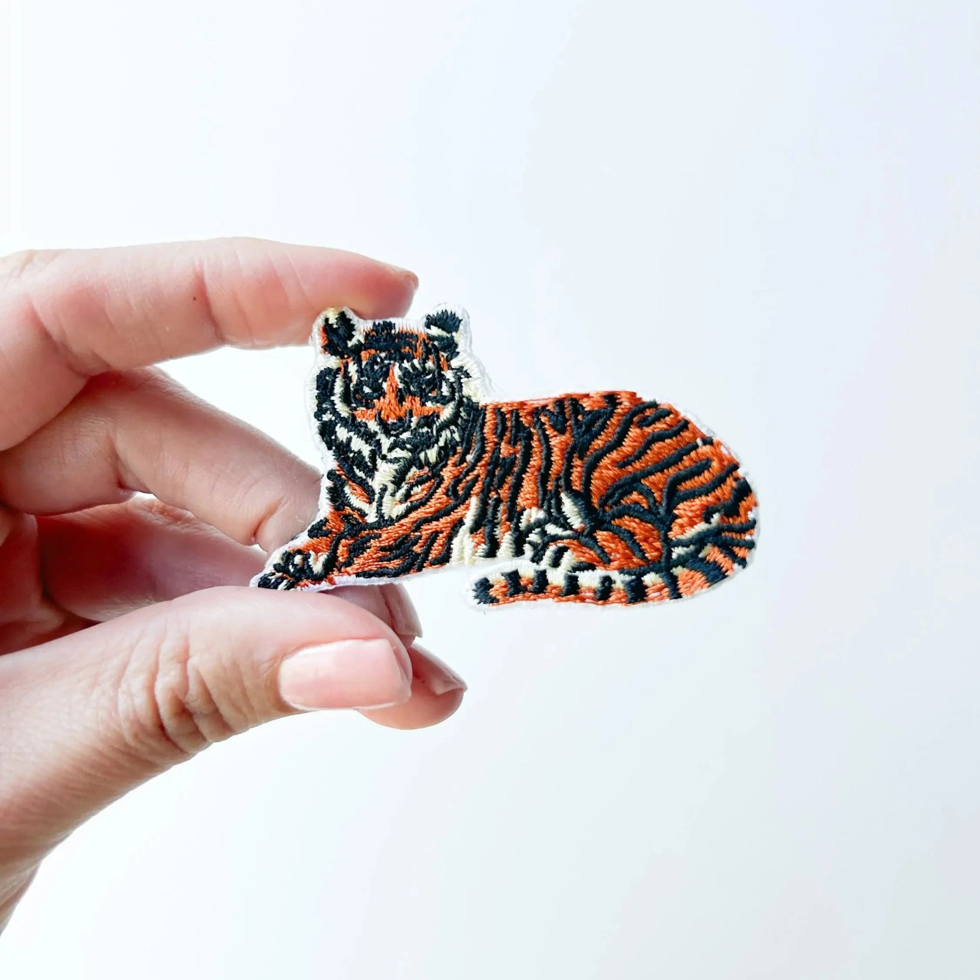 Tiger Embroidered Iron - On Patch - Wander Together Outfitters