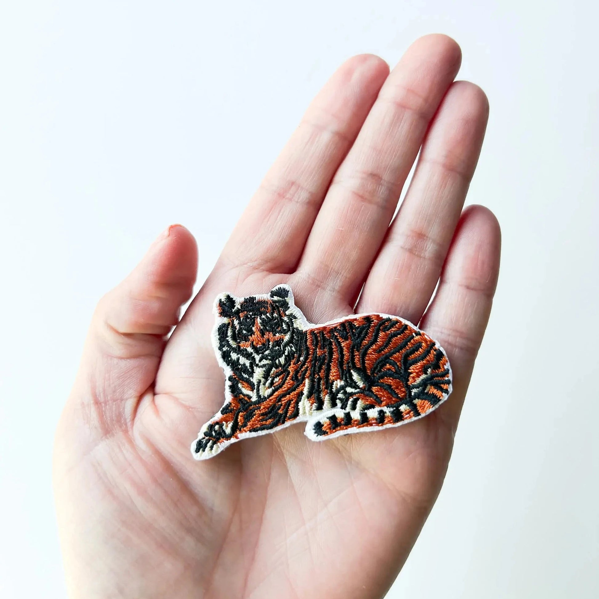 Tiger Embroidered Iron - On Patch - Wander Together Outfitters
