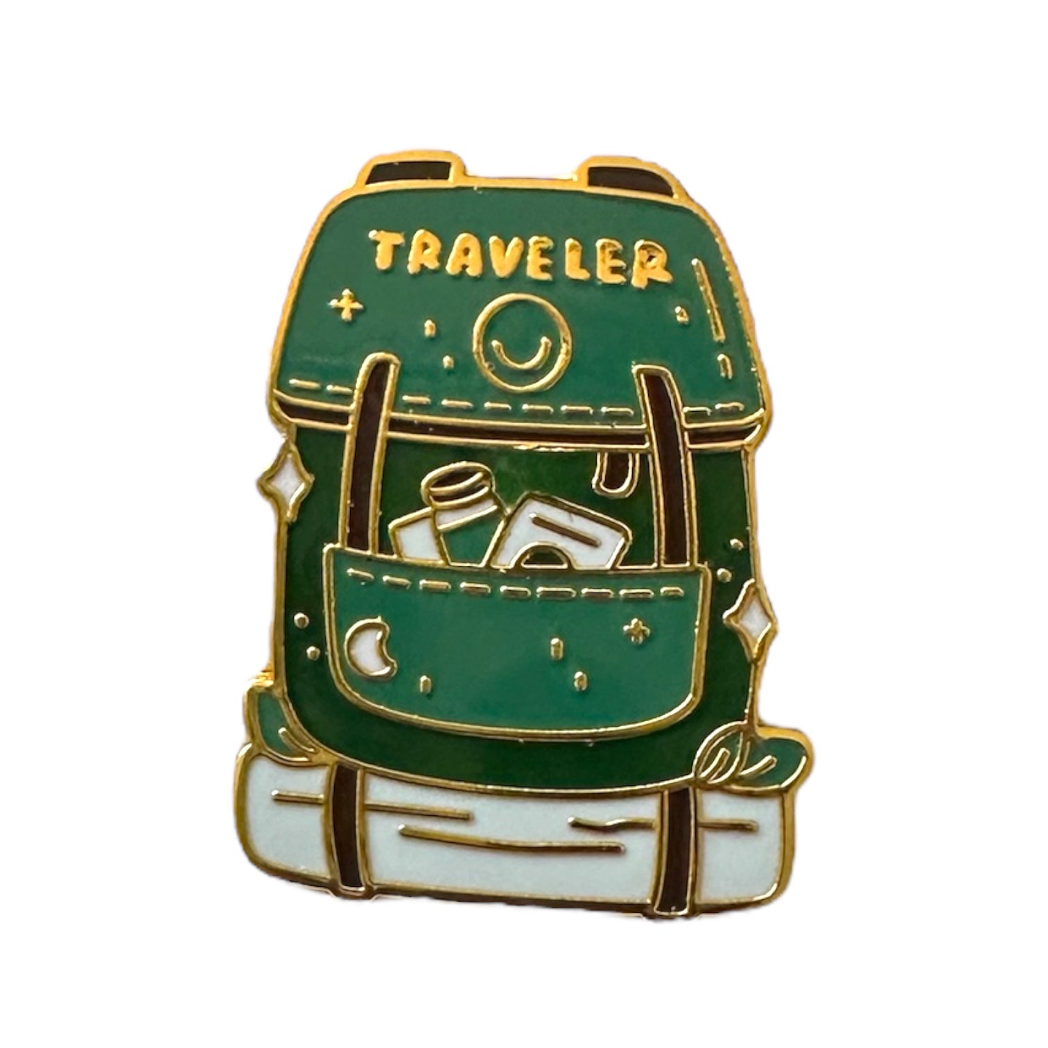 "Time to Wander" and "Traveler" Enamel Pins - Wander Together Outfitters