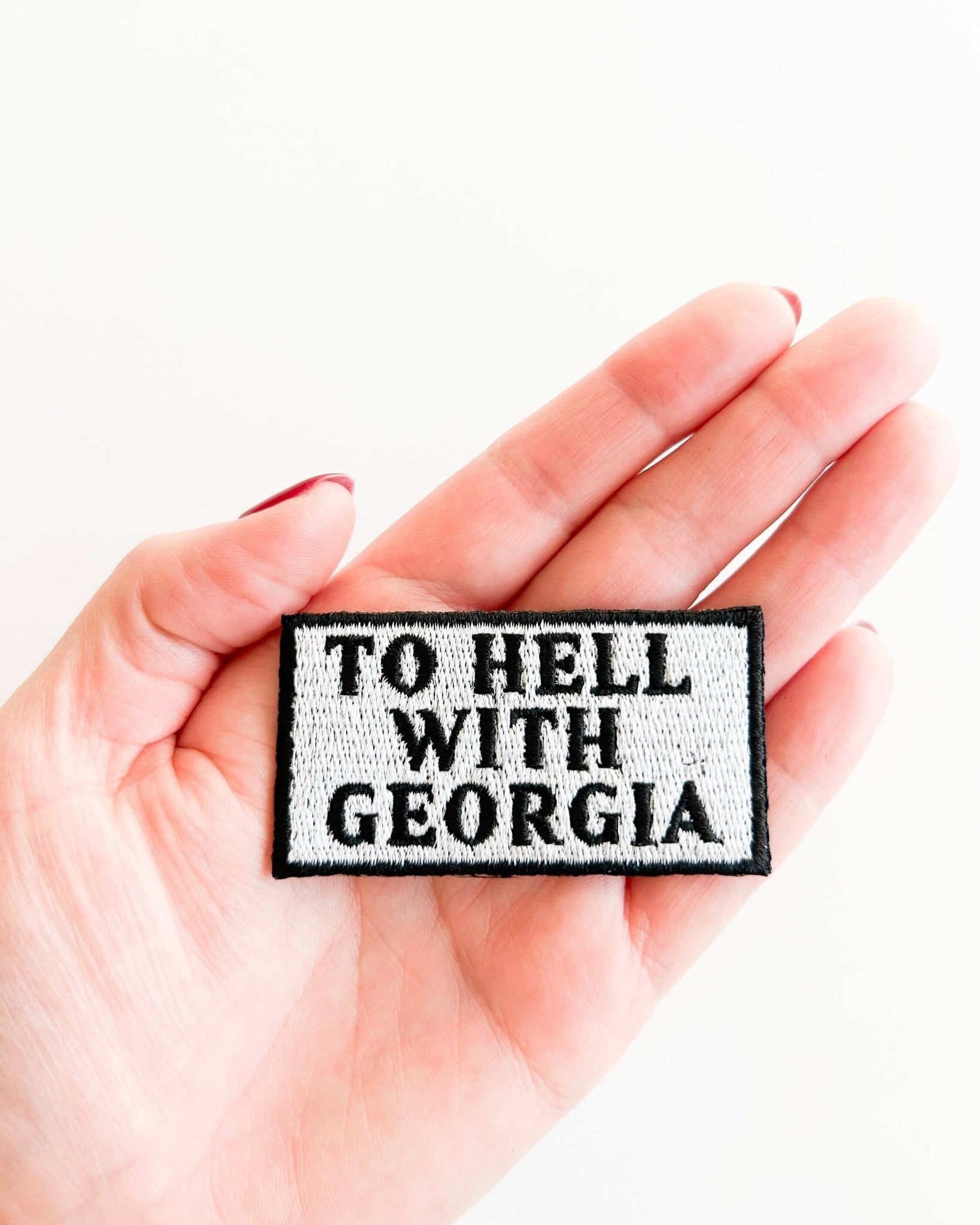 "To Hell With Georgia" Iron On Patch Football Theme - Wander Together Outfitters