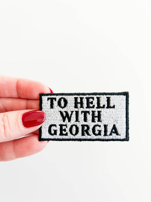 "To Hell With Georgia" Iron On Patch Football Theme - Wander Together Outfitters