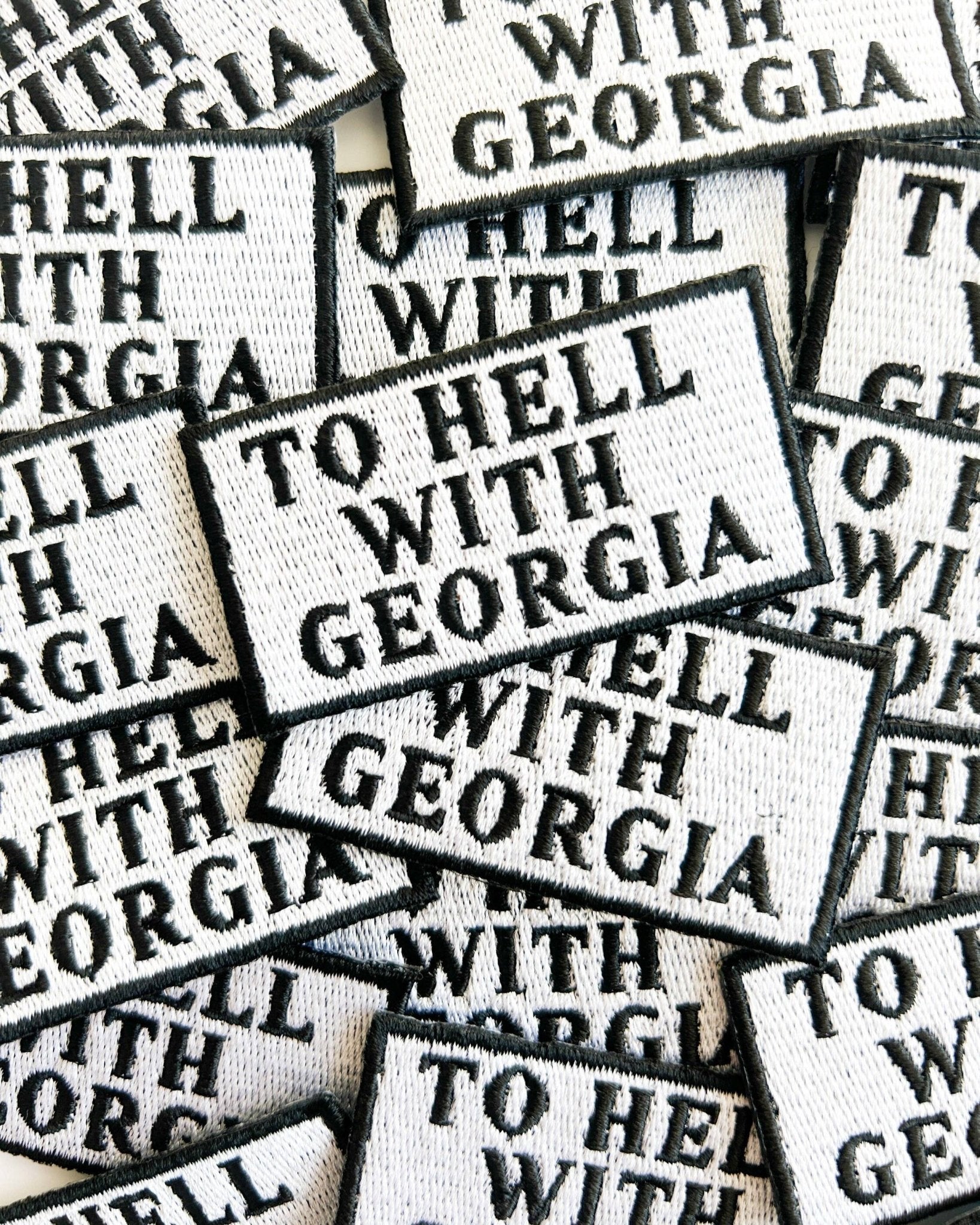 "To Hell With Georgia" Iron On Patch Football Theme - Wander Together Outfitters