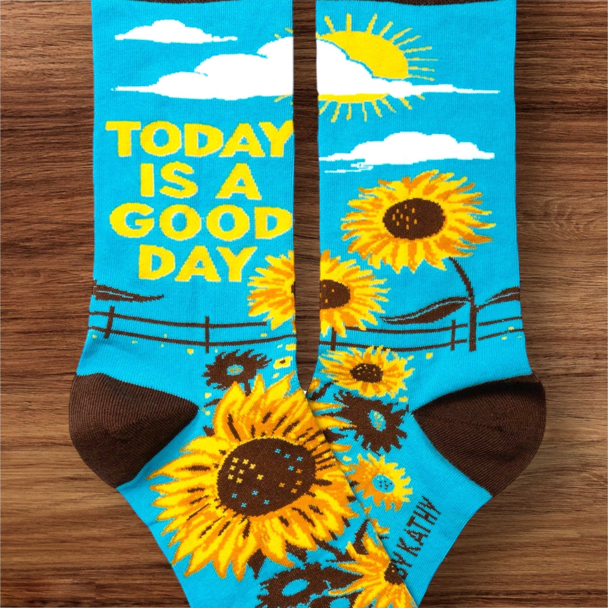 "Today Is A Good Day" Cheerful Unisex Socks - Wander Together Outfitters