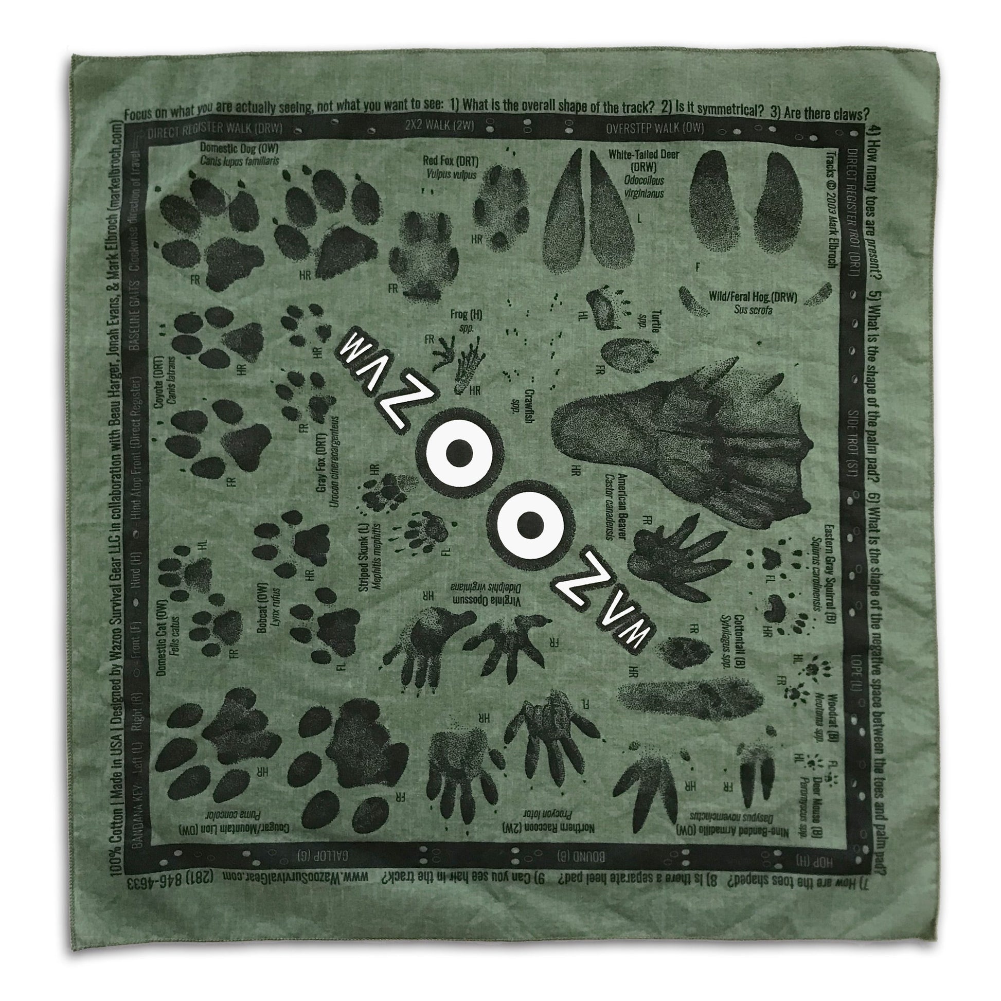 Tracking Bandana with False Eyes - Wander Together Outfitters