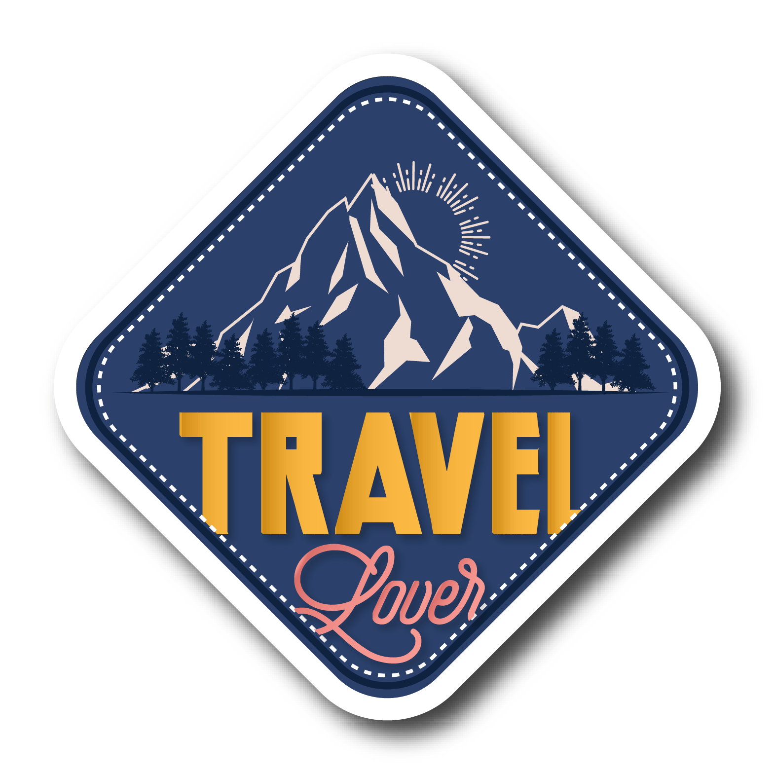 "Travel Lover" Sticker Vinyl Decal - Wander Together Outfitters