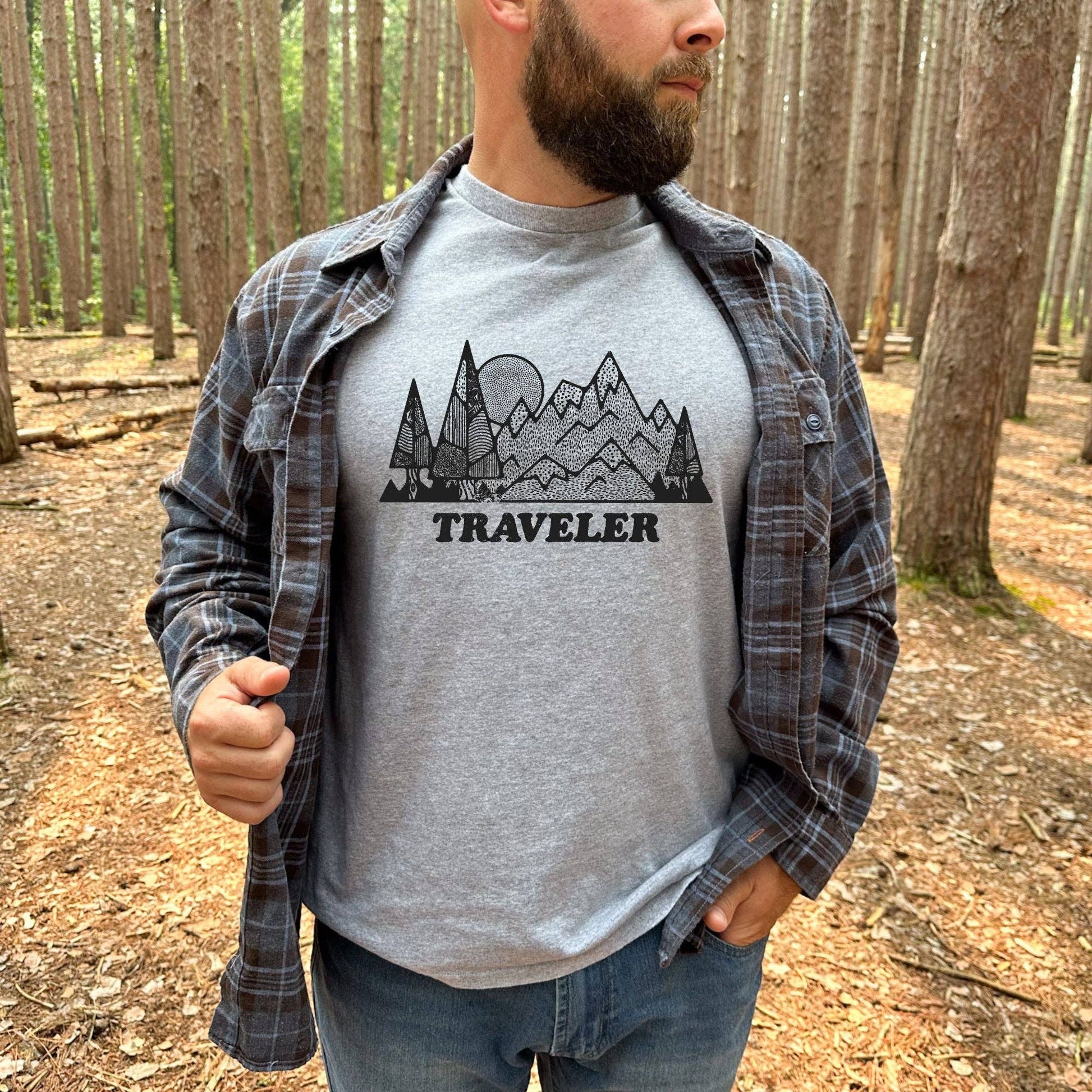 “Traveler” Mountains Unisex T-Shirt (Last Chance Clearance!) - Wander Together Outfitters