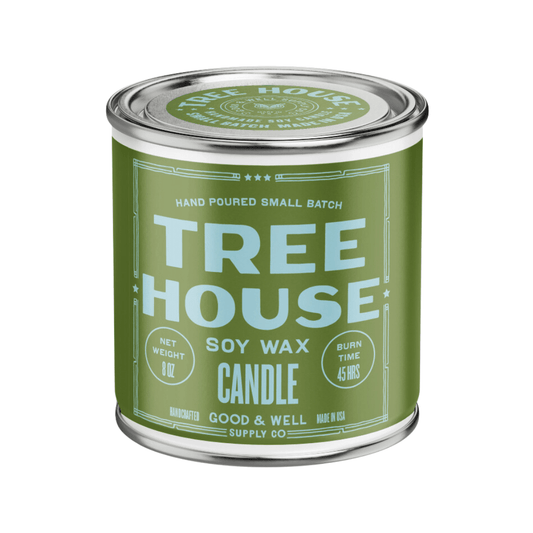 Tree House Happy Place Candle (Cypress, Mandarin, Cedarwood, Amber) - Wander Together Outfitters