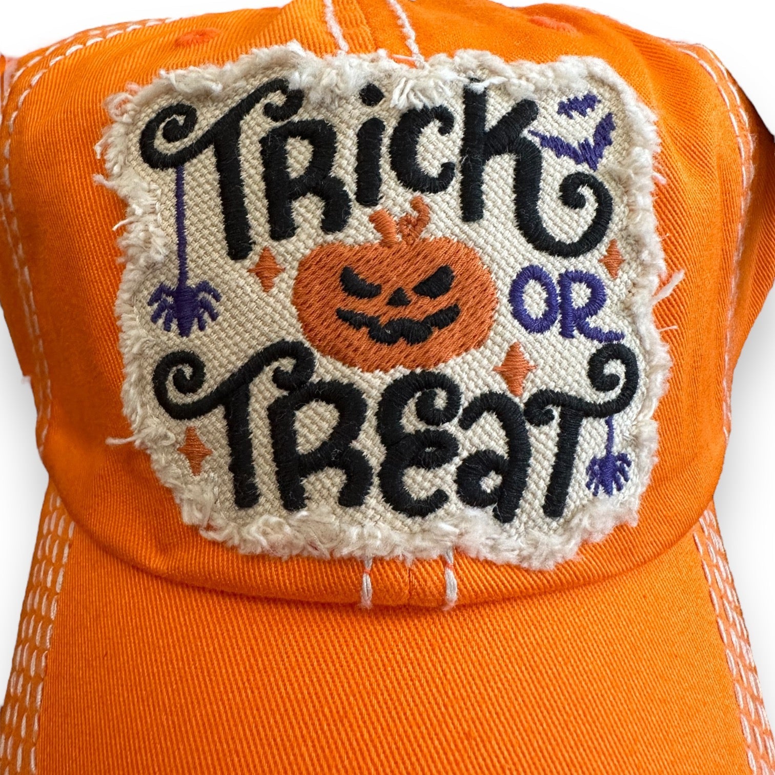 “Trick or Treat” Cotton Ball Cap (CLEARANCE) - Wander Together Outfitters