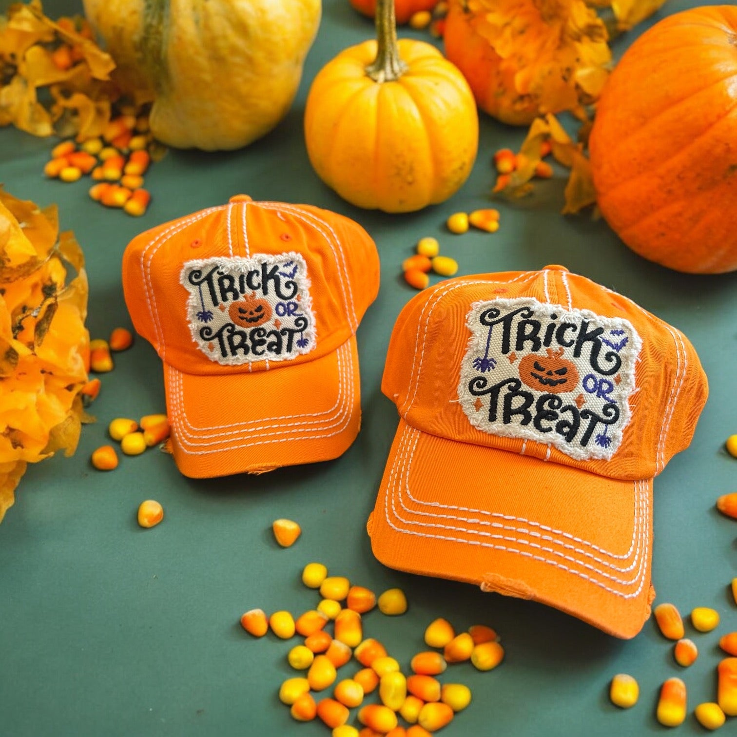 “Trick or Treat” Cotton Ball Cap (CLEARANCE) - Wander Together Outfitters