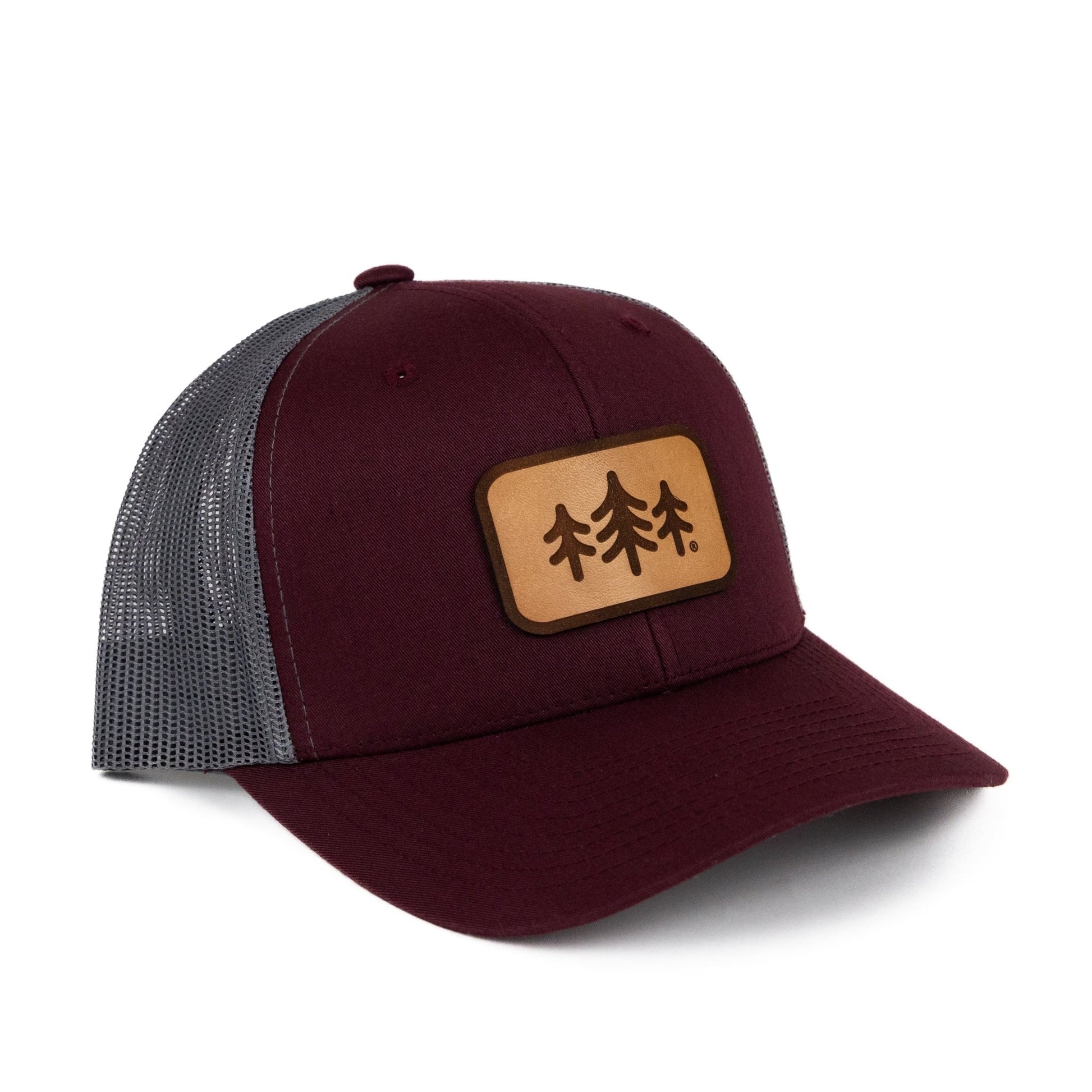 TriPine Leather Patch Trucker Hat - Wander Together Outfitters