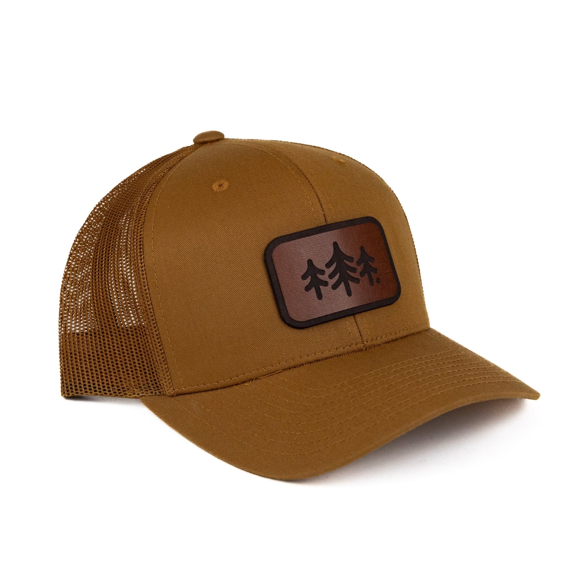 TriPine Leather Patch Trucker Hat - Wander Together Outfitters